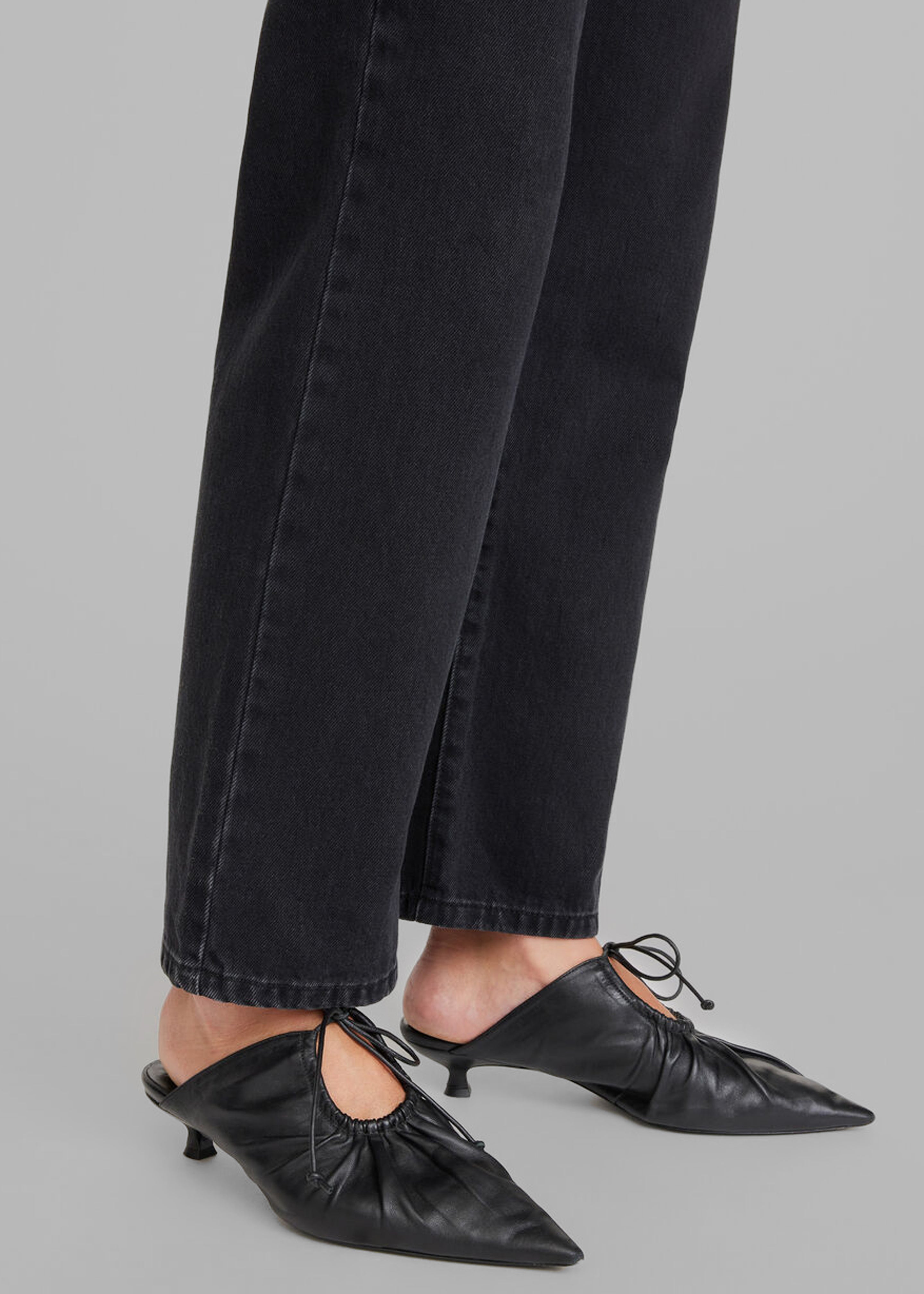 By Malene Birger Masey Leather Mules Black