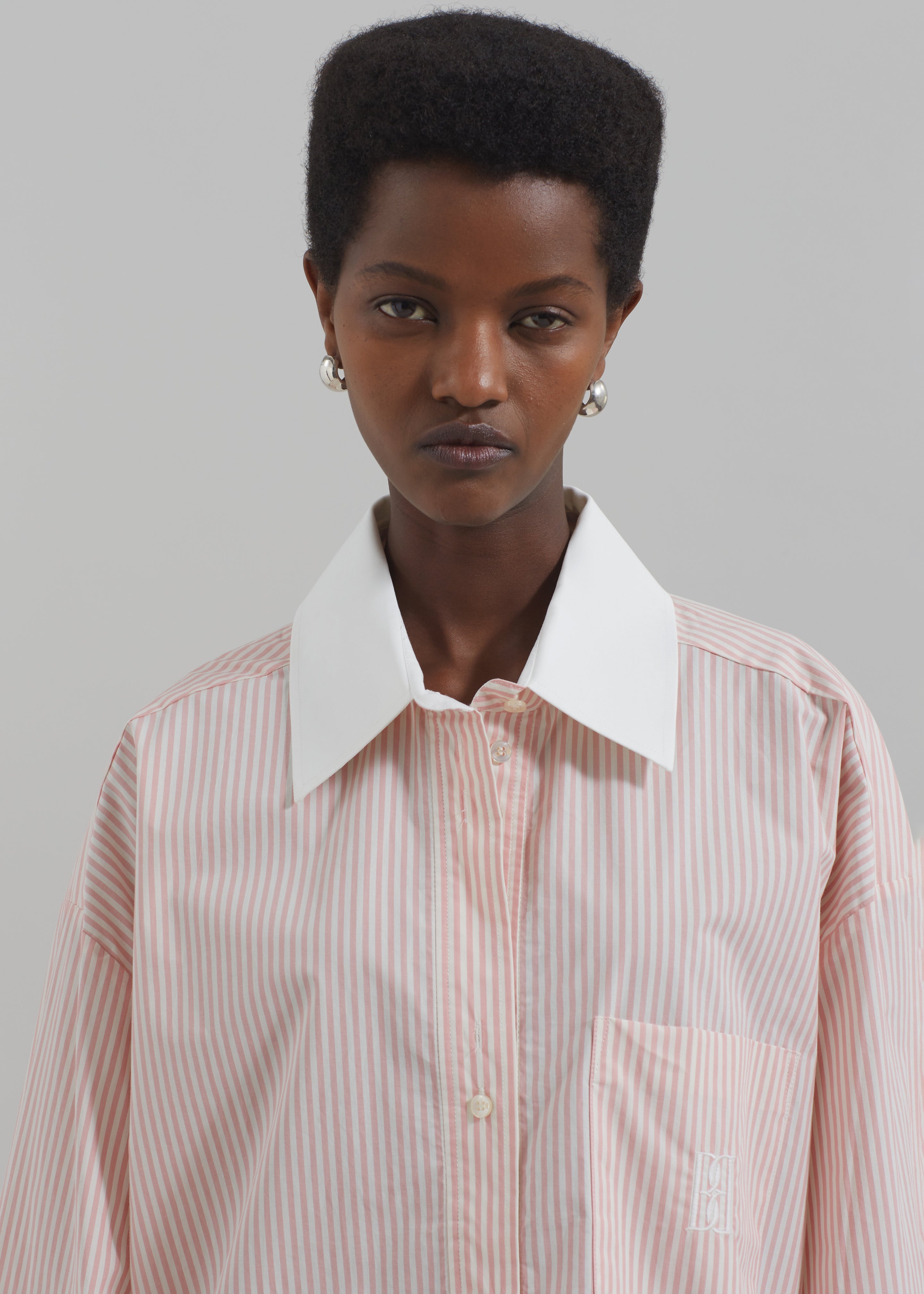 By Malene Birger Maye Shirt - Pink Stripe - 3