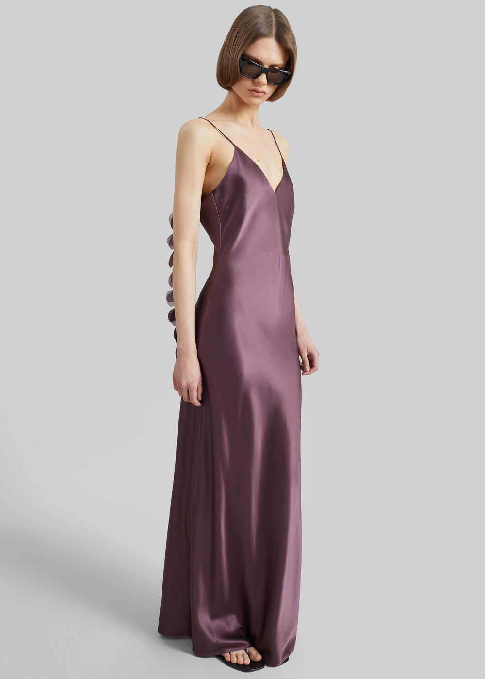 By Malene Birger Pascale Silk Maxi Dress - Aubergine