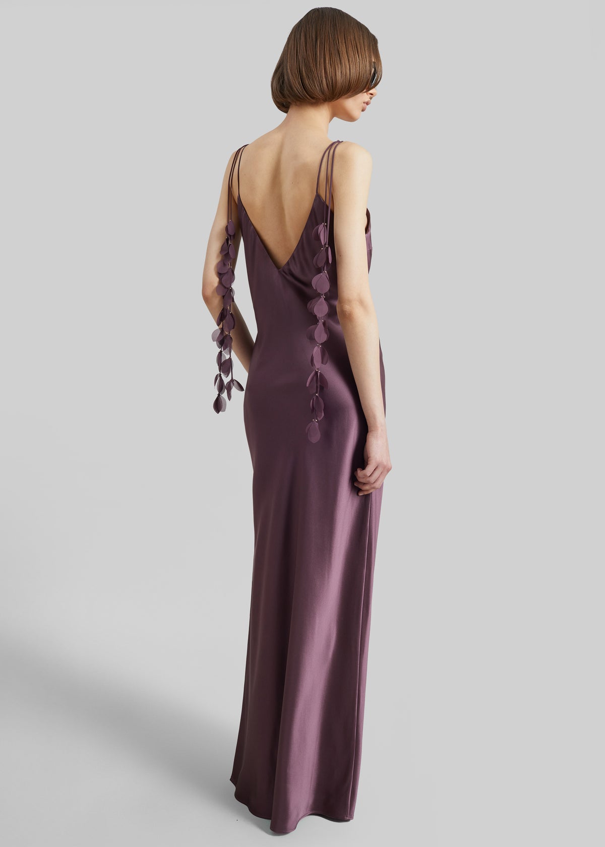 By Malene Birger Pascale Silk Maxi Dress - Aubergine - 5