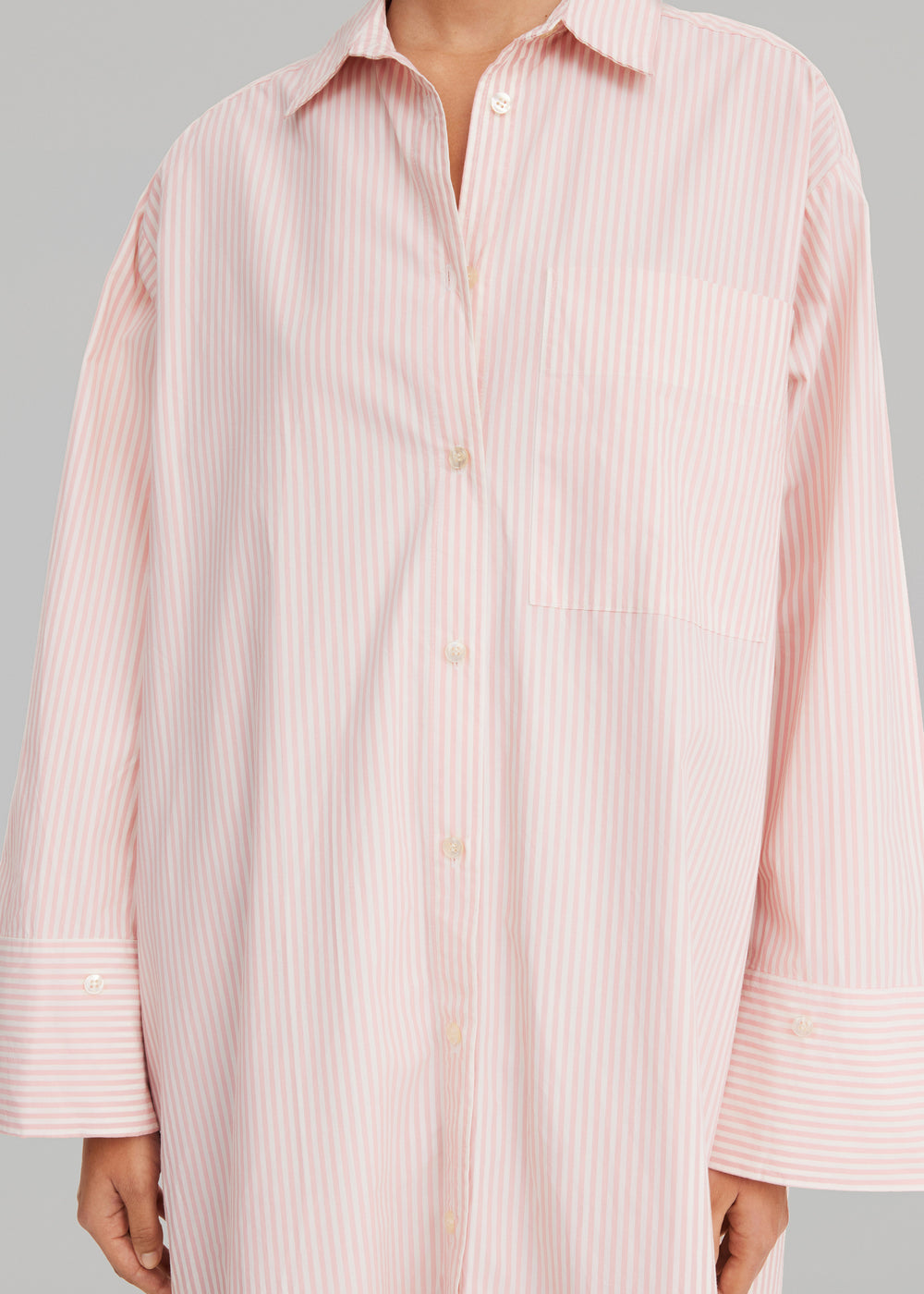 By Malene Birger Perros Dress - Pink Stripe - 1