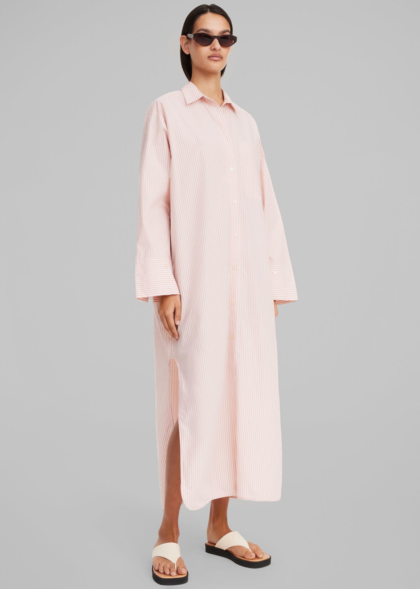 By Malene Birger Perros Dress - Pink Stripe