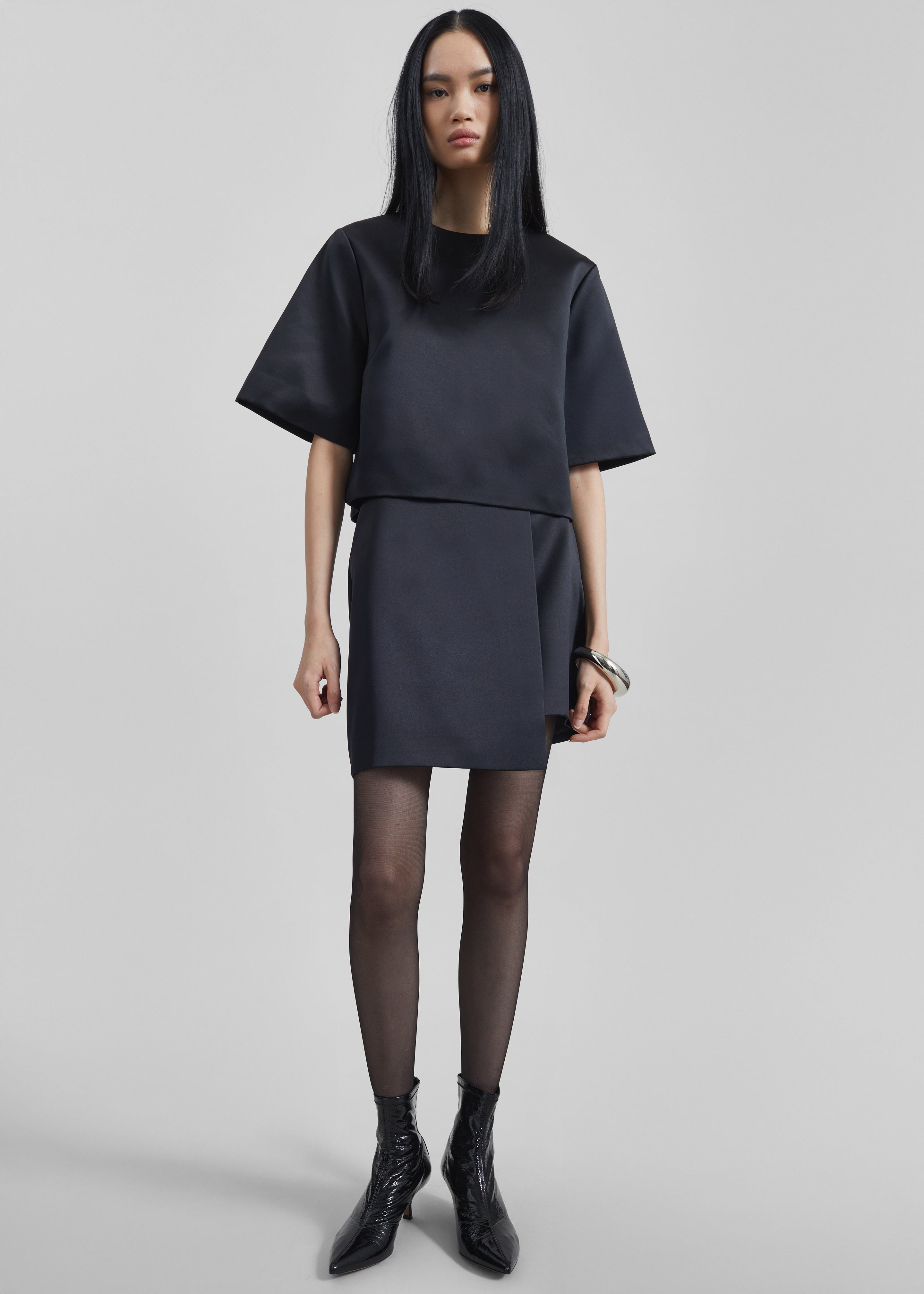 By Malene Birger Raye Mini Skirt - Black - 5