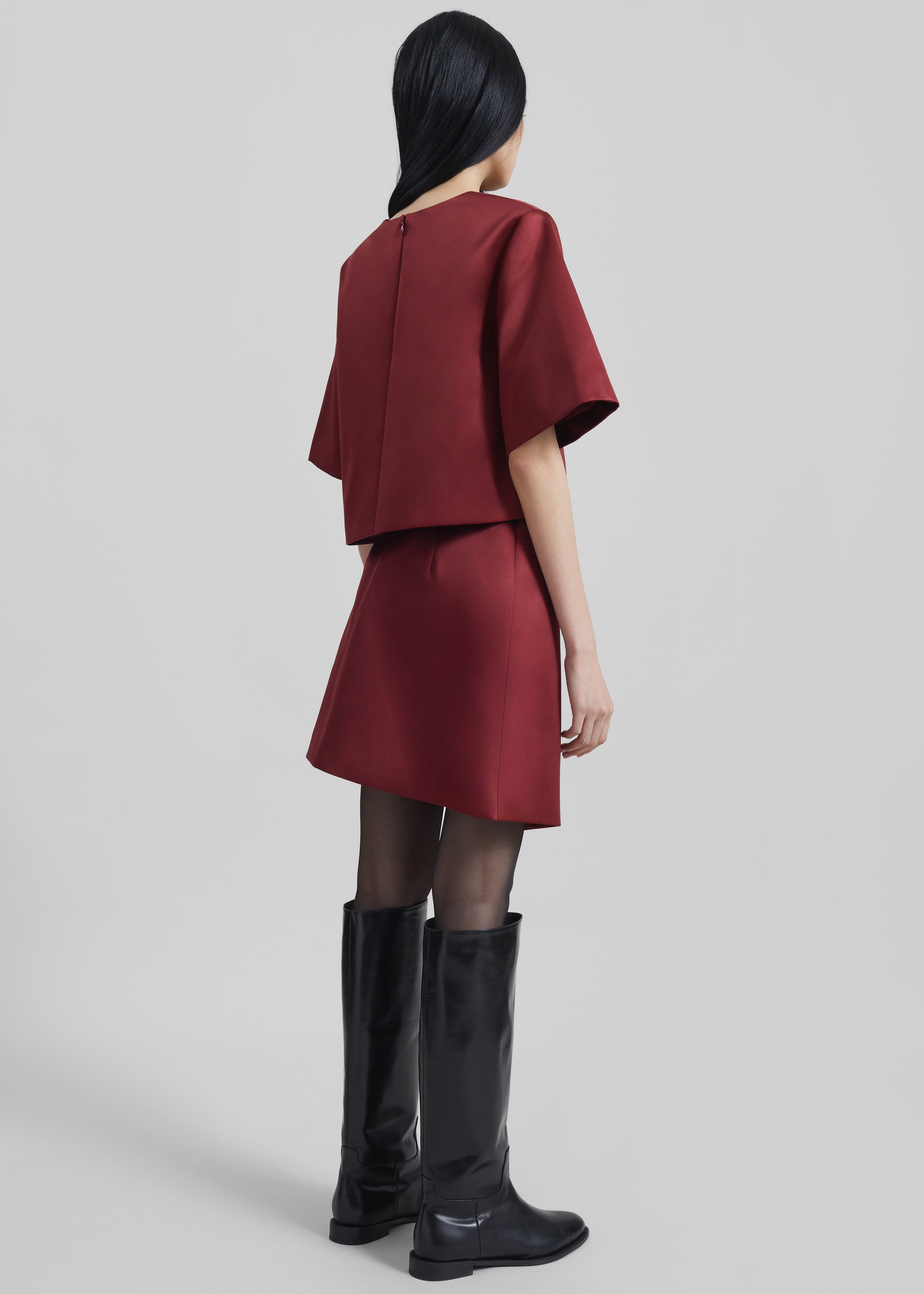 By Malene Birger Raye Mini Skirt - Cabernet - 8