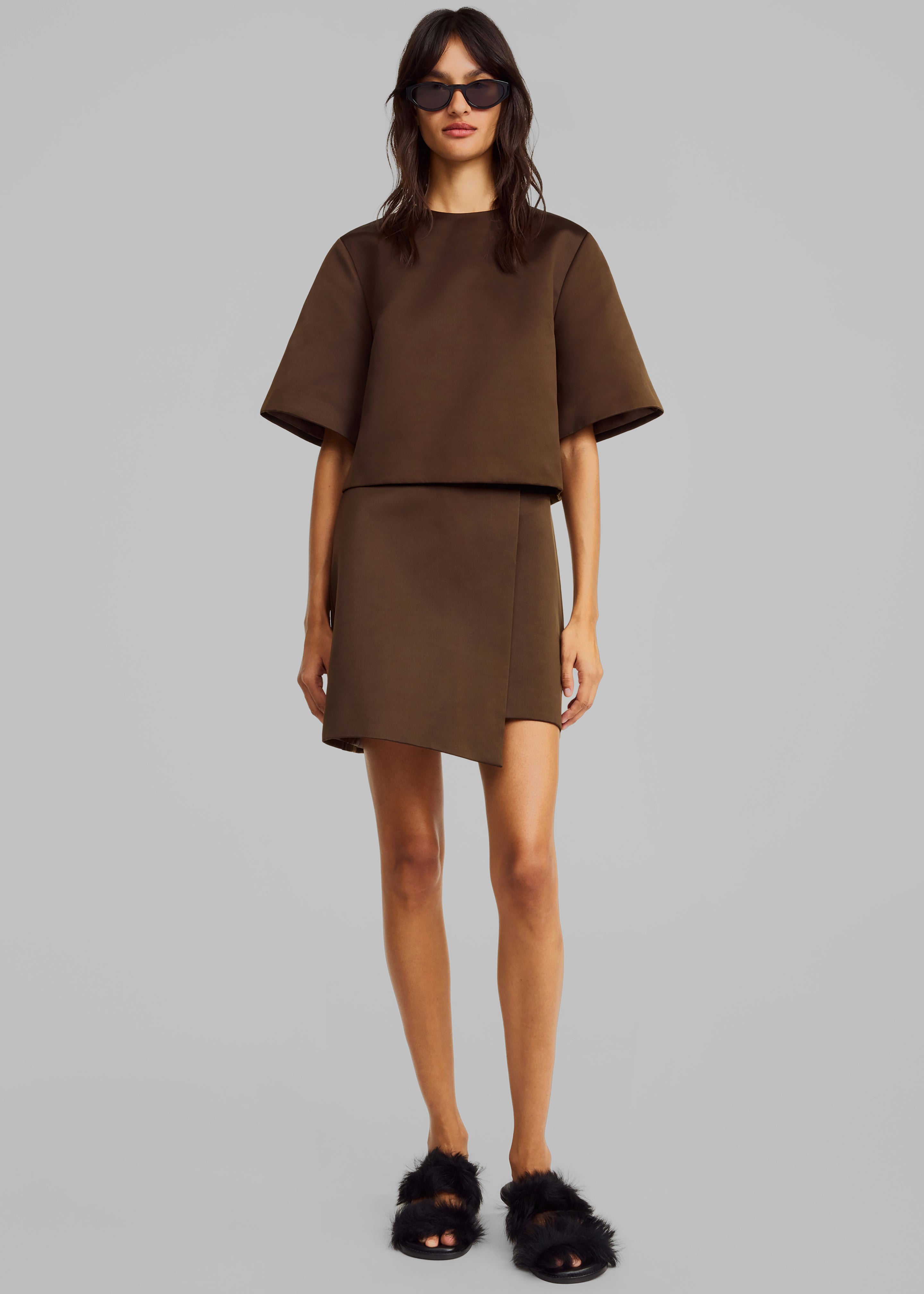 By Malene Birger Raye Skirt - Dark Mahogany - 3