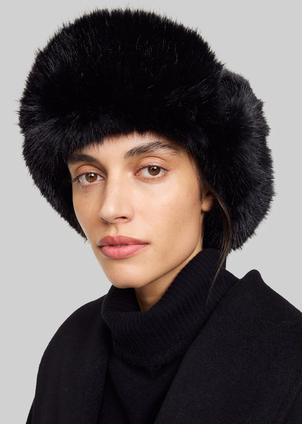By Malene Birger Rolla Faux Fur Hat - Black