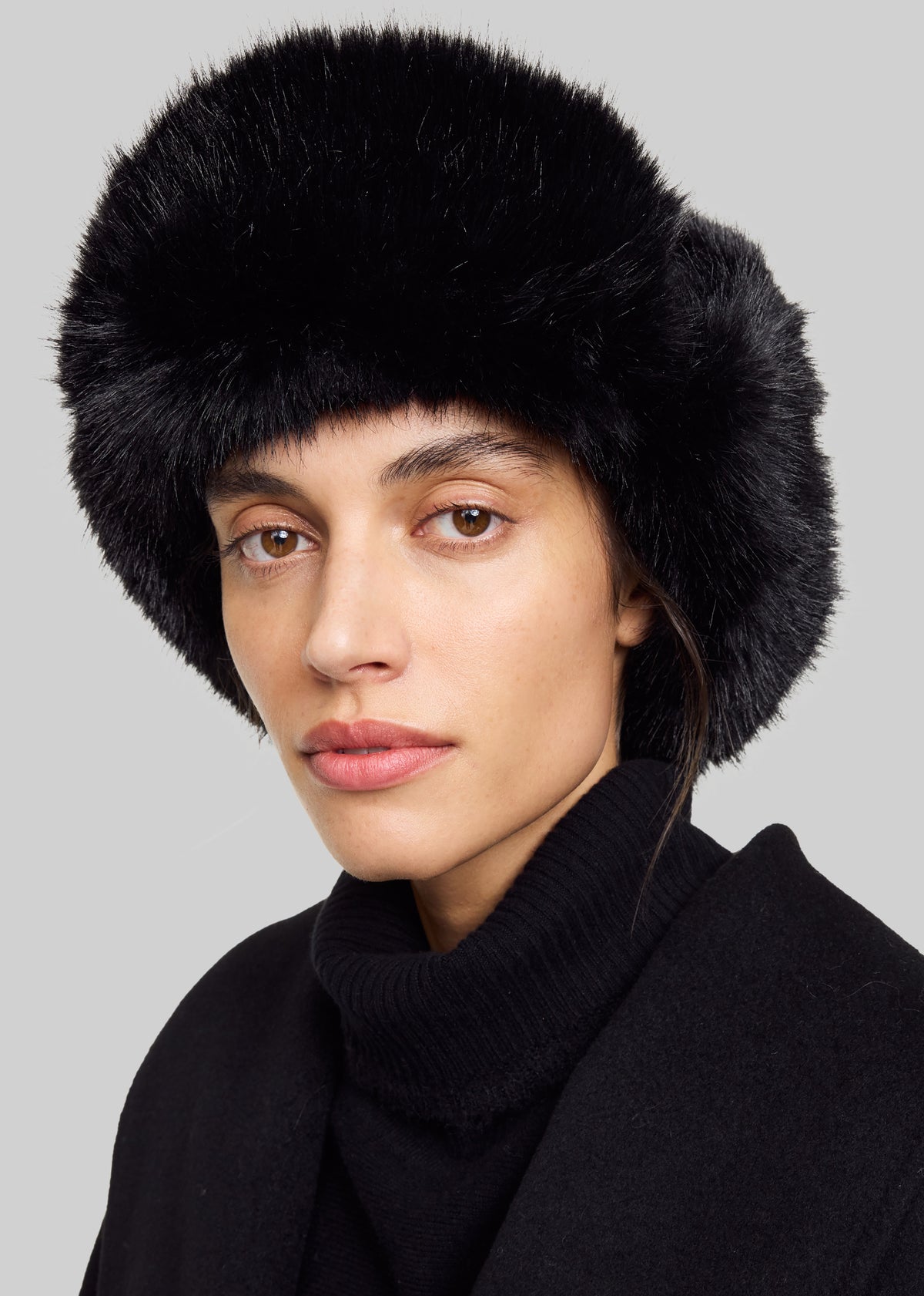 By Malene Birger Rolla Faux Fur Hat - Black - 1