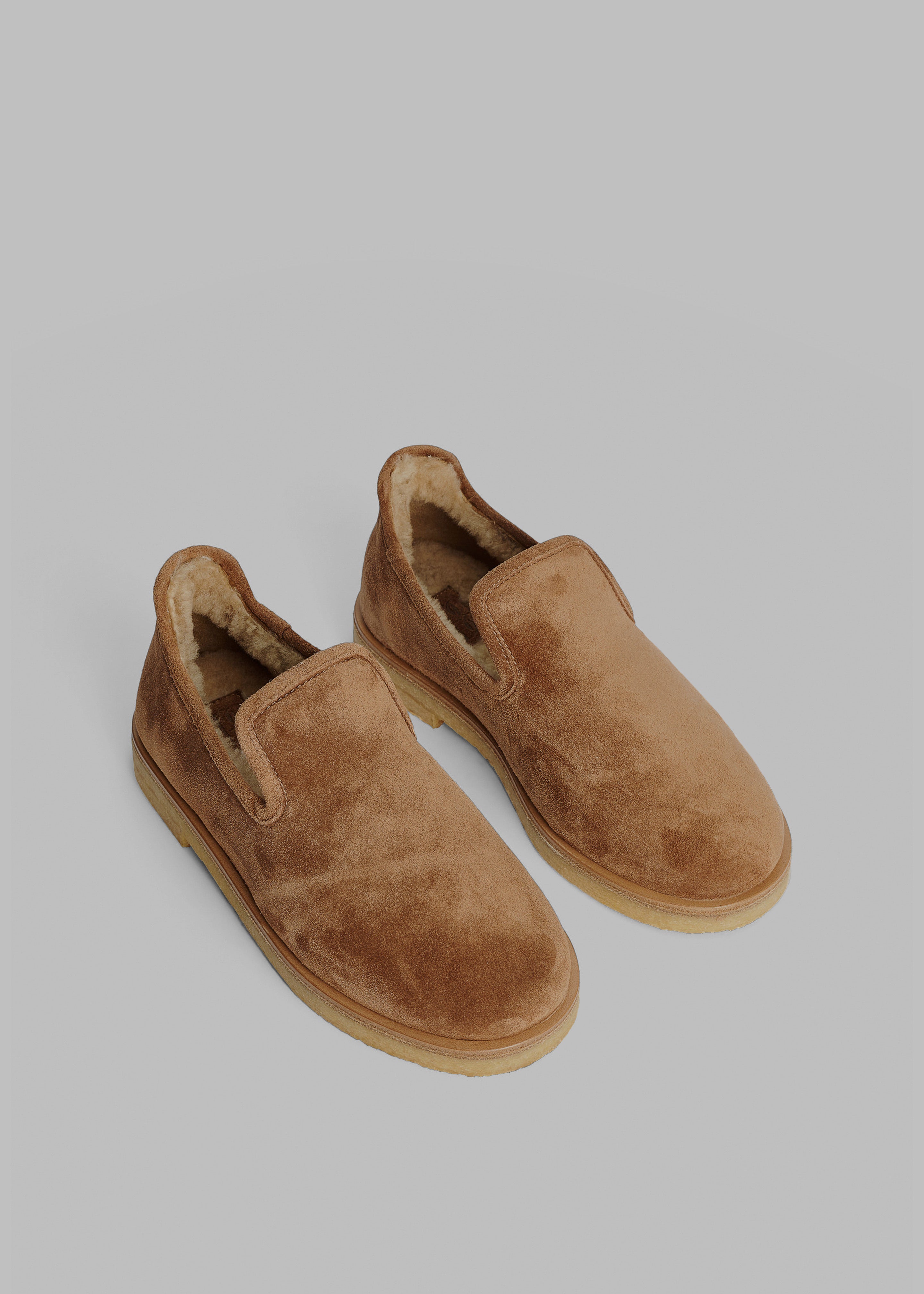 By Malene Birger Romine Suede Slippers - Tobacco Brown - 1