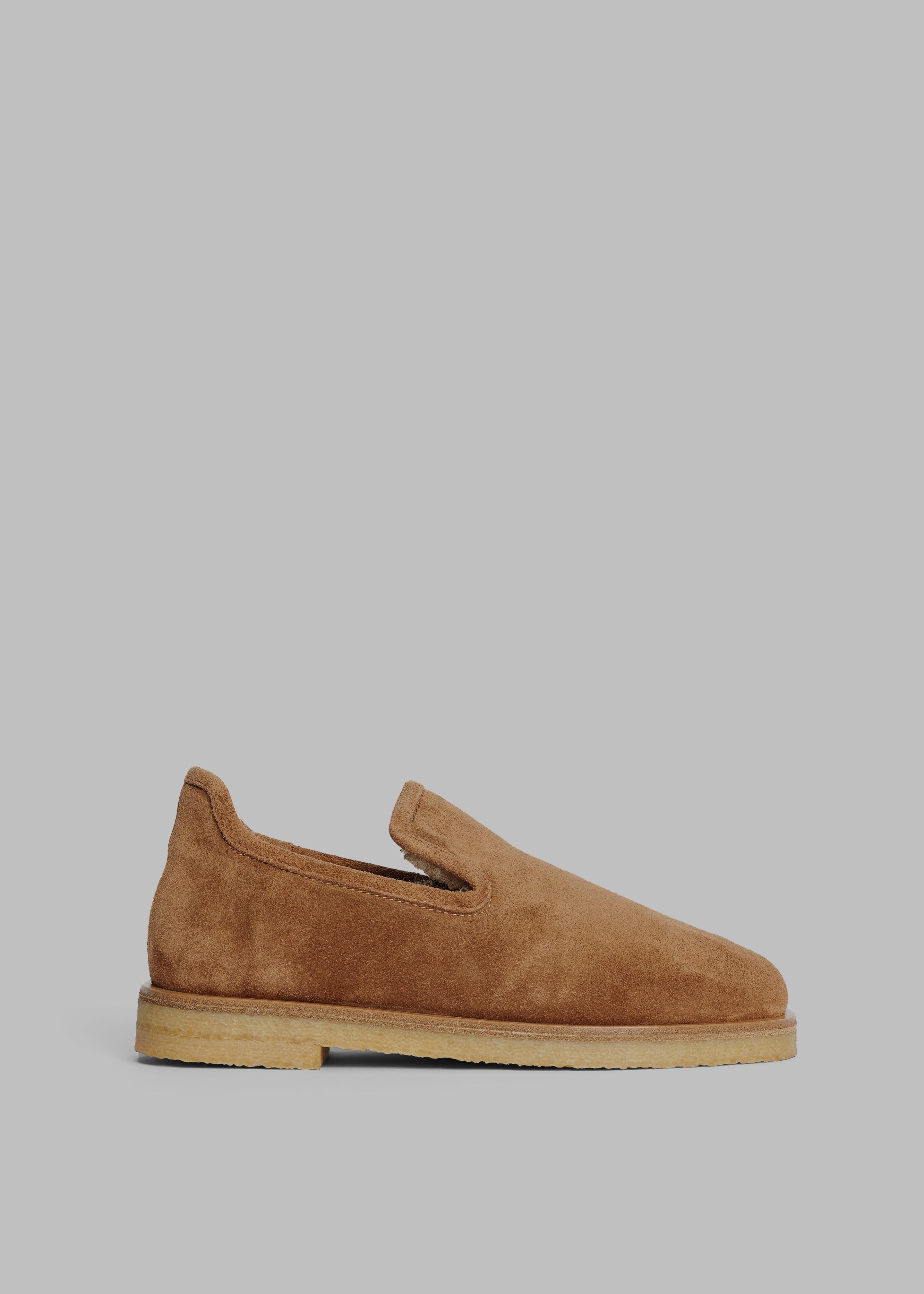 By Malene Birger Romine Suede Slippers - Tobacco Brown - 2