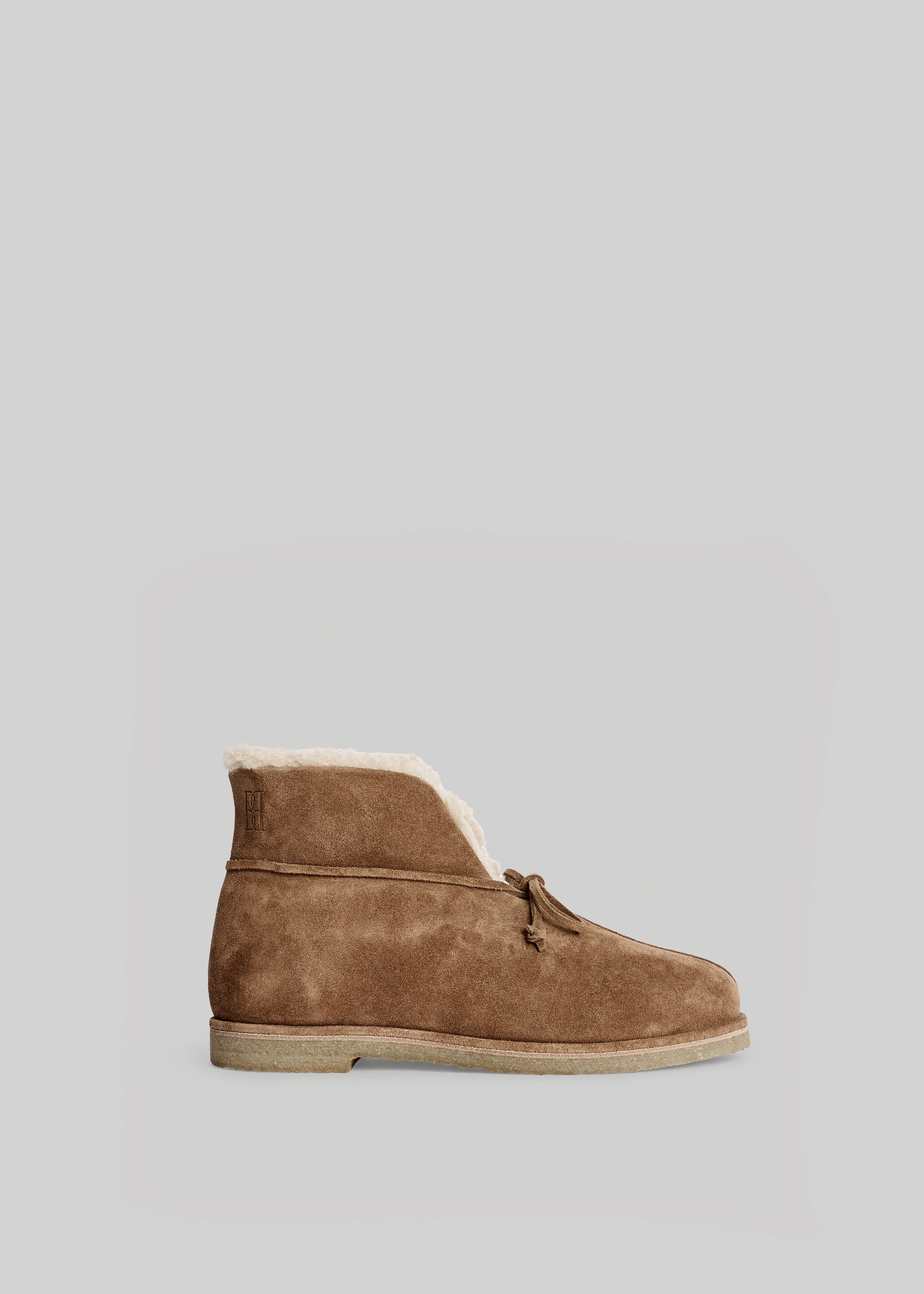 By Malene Birger Romma Shearling Boots - Tobacco Brown - 5