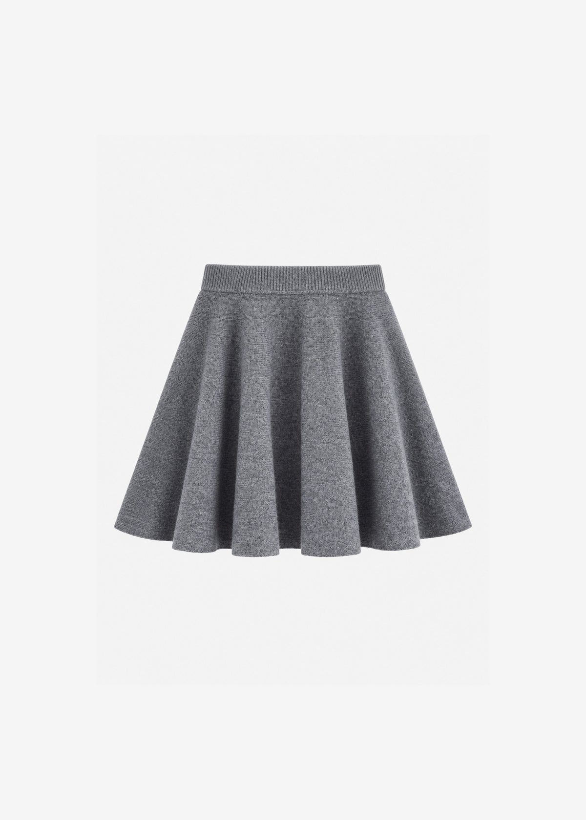 By Malene Birger Sherry Wool Skirt - Grey Melange