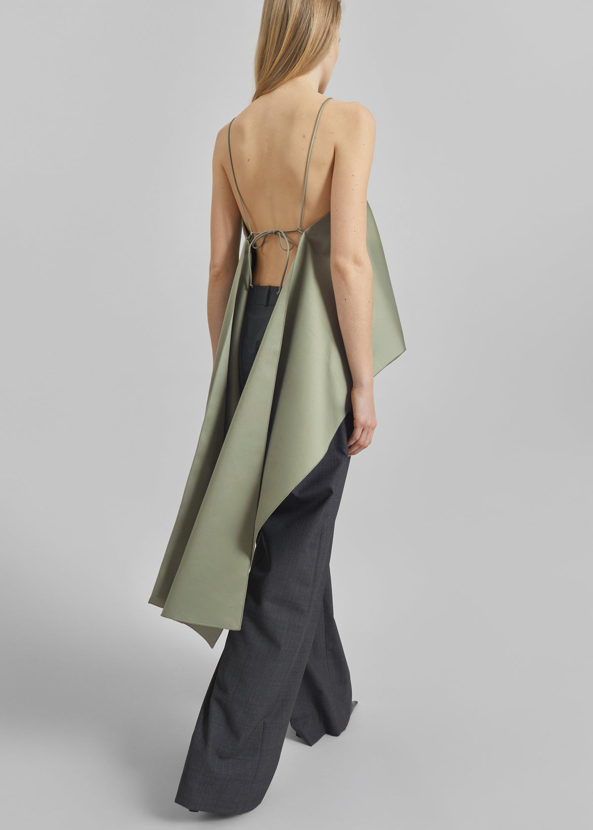 By Malene Birger Trinola Top - Deep Lichen Green - 2