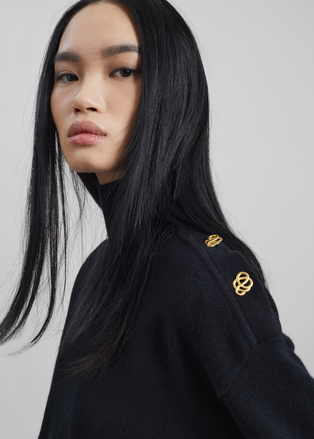 By Malene Birger Vanille Wool Sweater - Black