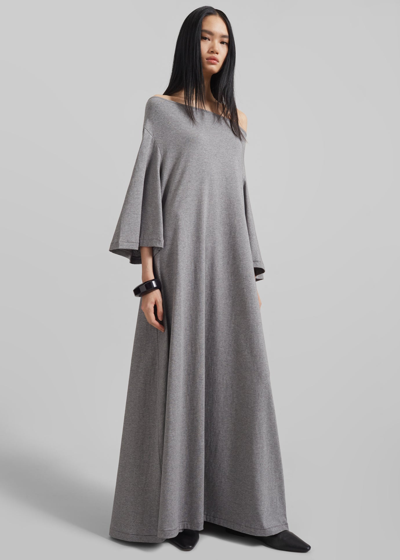 By Malene Birger Yalia Maxi Dress - Grey Melange - 1