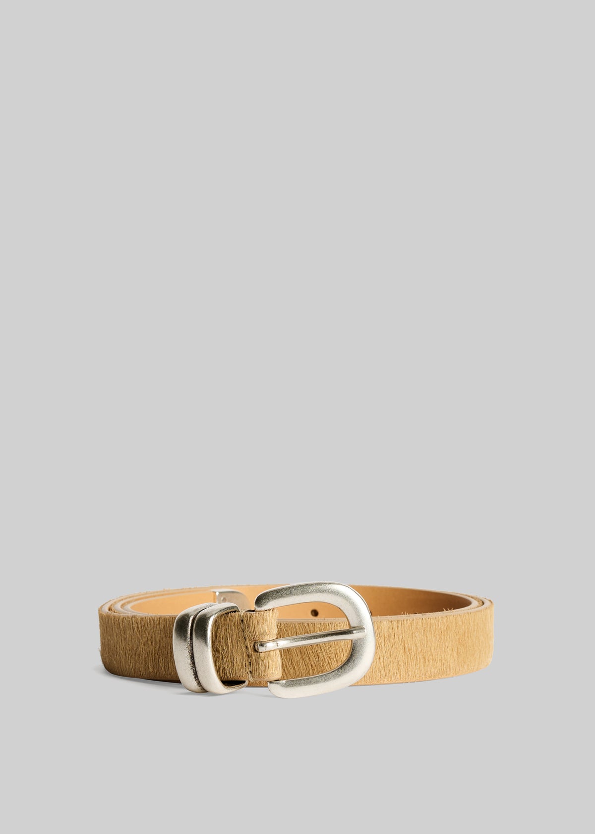BY MALENE BIRGER Women\'s Leather Belt with Decorative Buckle Women BROWN Belts By Malene Birger Zoira Belt - Dark Brown – The Frankie Shop main image 3