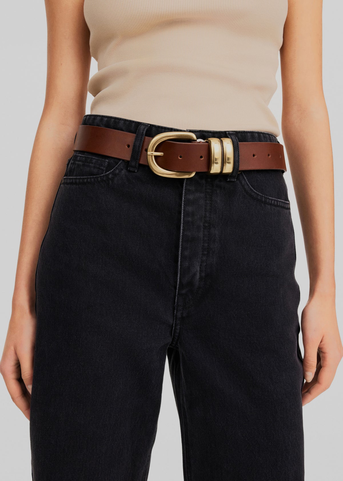 By Malene Birger Zoira Belt - Dark Brown - 1