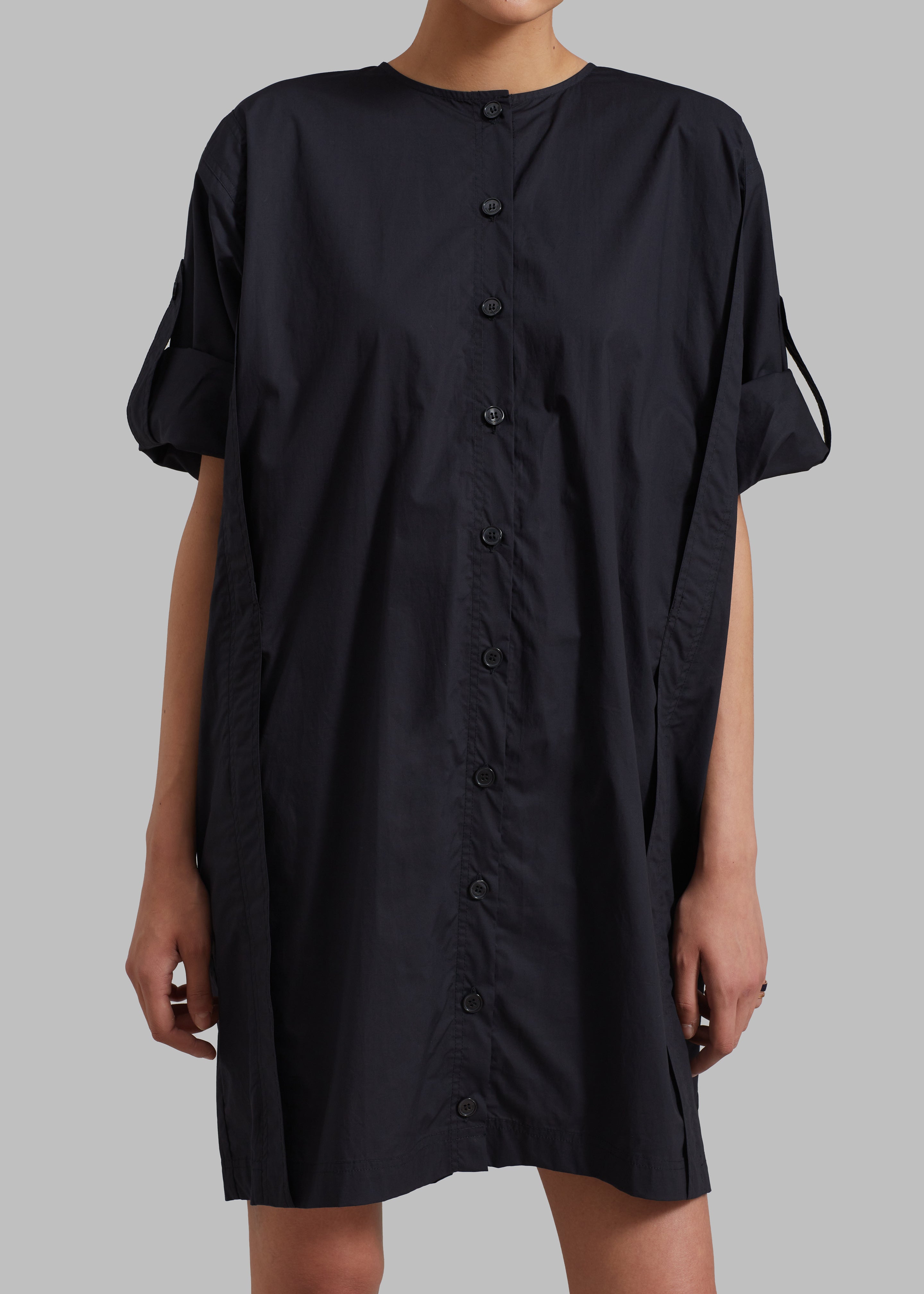 By Malene Birger Amalas Organic Cotton Shirt Dress - Black - 5