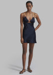 Bevza Mermaid Mini Dress - Dark Ink Navy