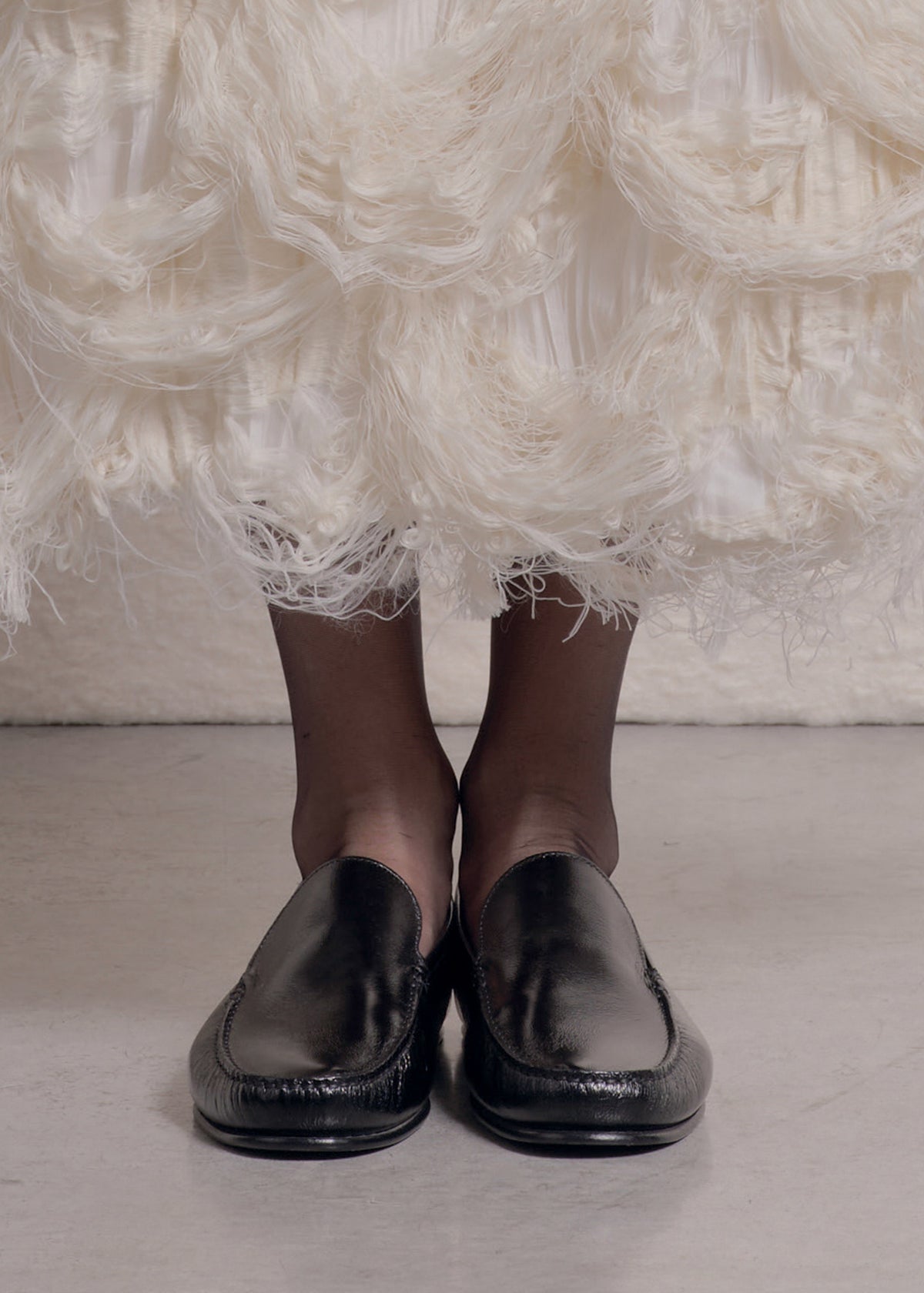 Calcaterra Leather Mocassino Isole - Shiny Black