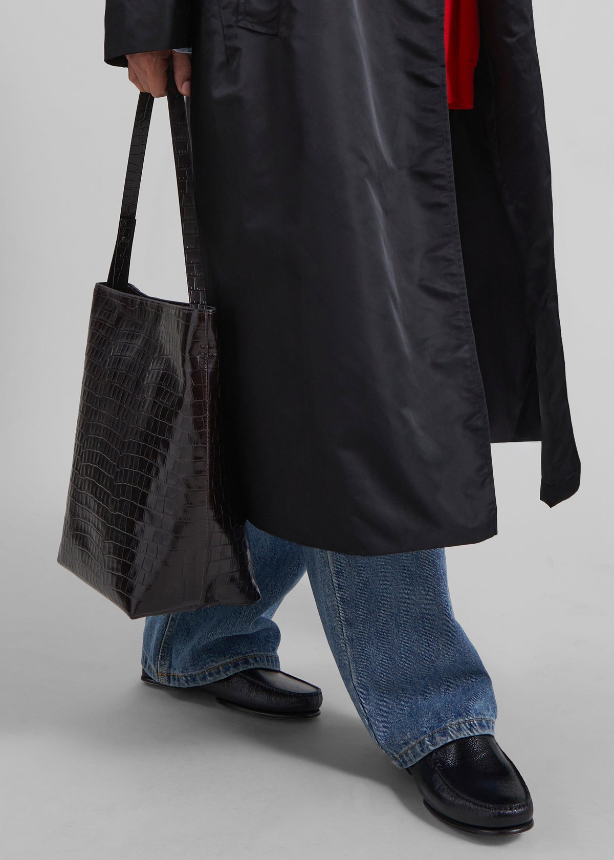 Calcaterra Leather Mocassino Isole - Shiny Black