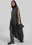 Calcaterra Merino Cape Asymmetric Knit - Grey