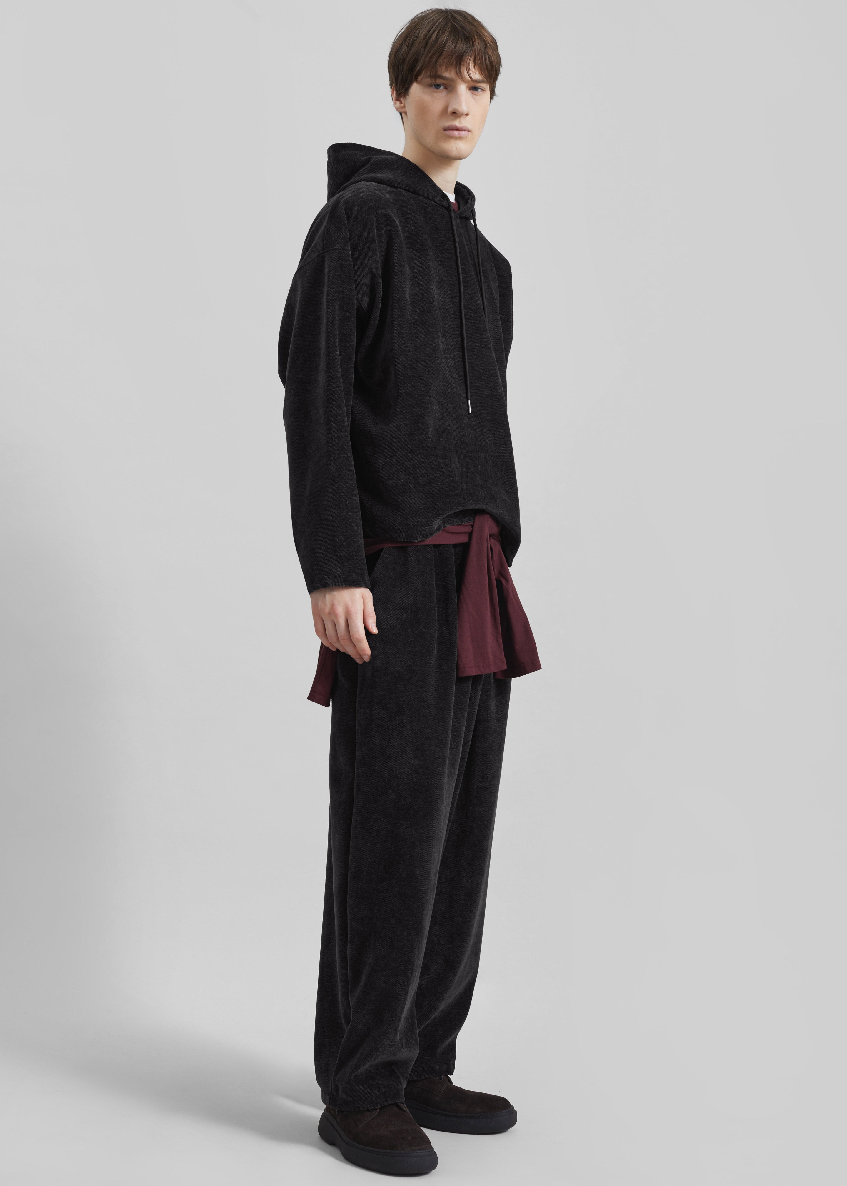 Caleb Velvet Joggers - Black - 2