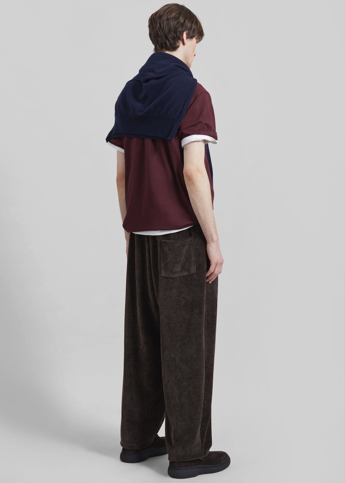 Caleb Velvet Joggers - Brown - 8