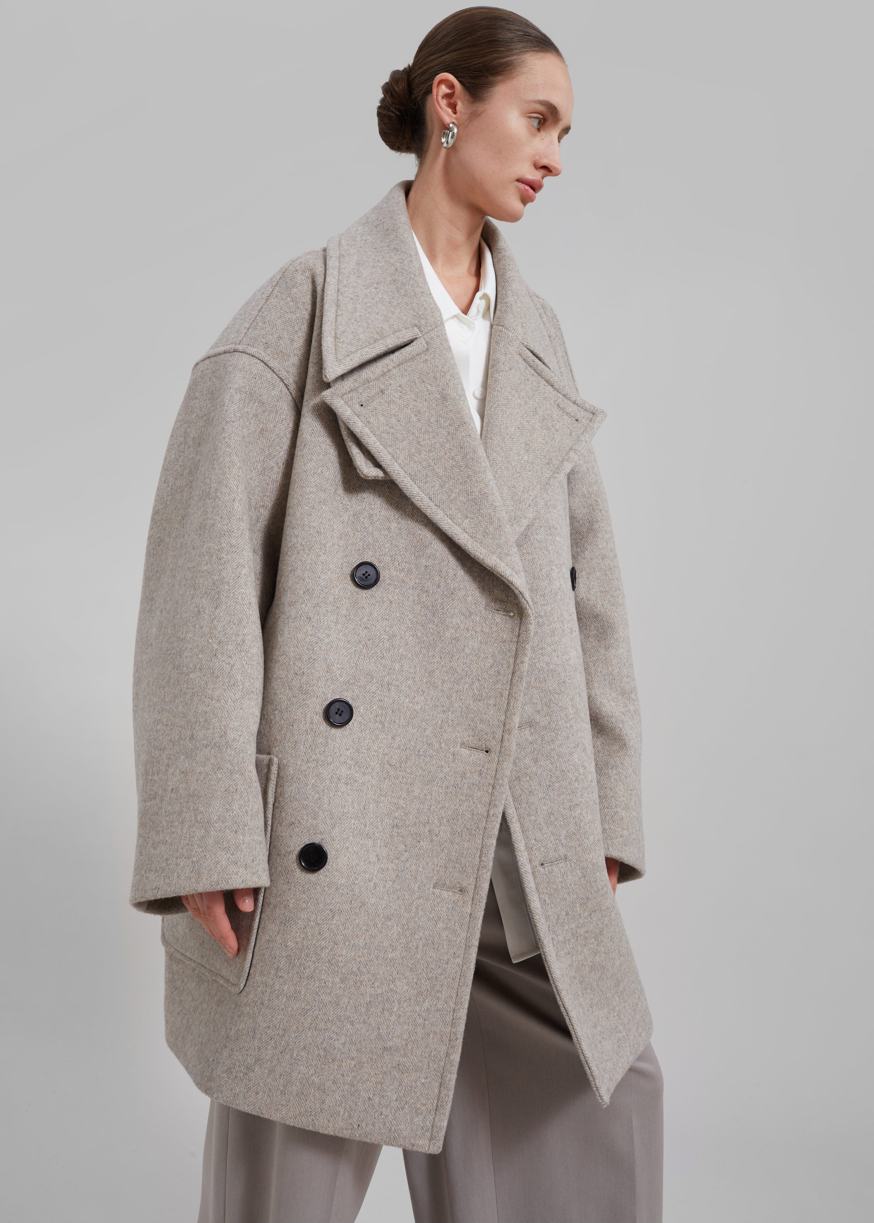 Oversized peacoat hot sale