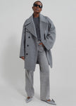 Calgary Oversized Wool Peacoat - Grey