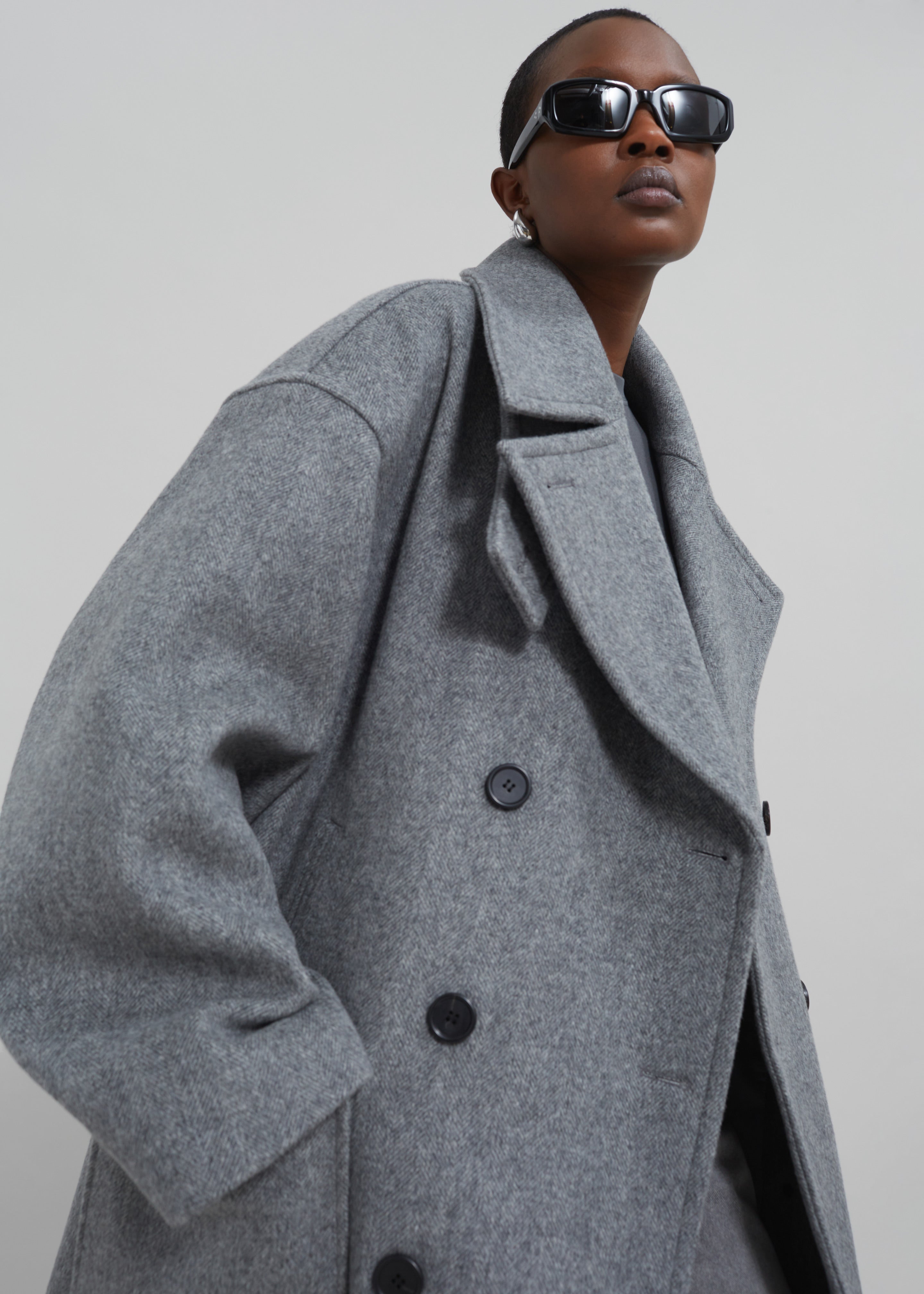 Martora oversized virgin wool peacoat