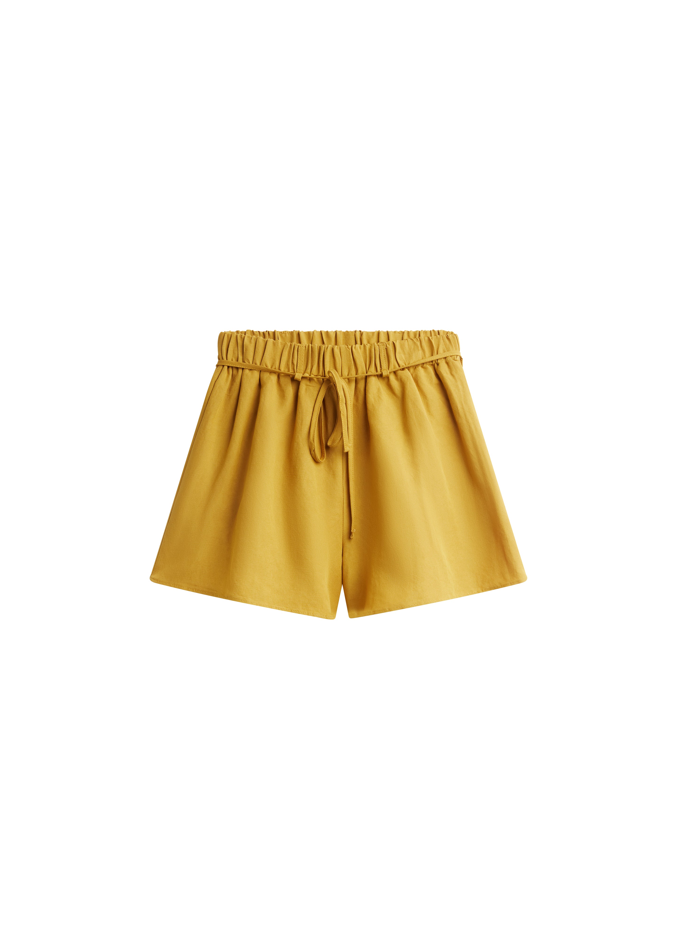 Caligny Linen Shorts - Mustard – The Frankie Shop