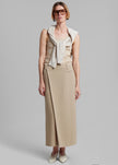 Calista Wrap Skirt - Beige