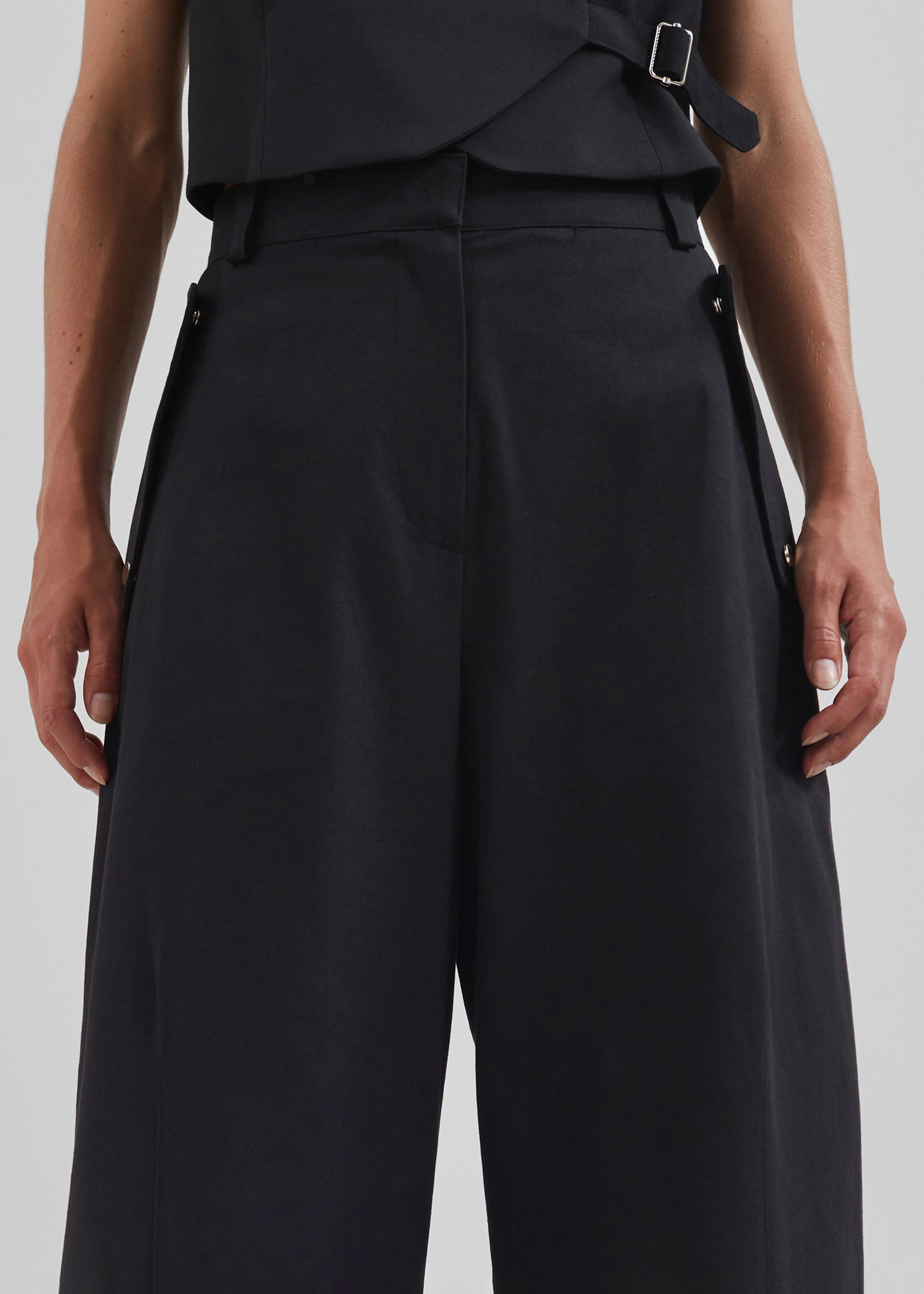 Calix Wide Leg Pants - Black - 4