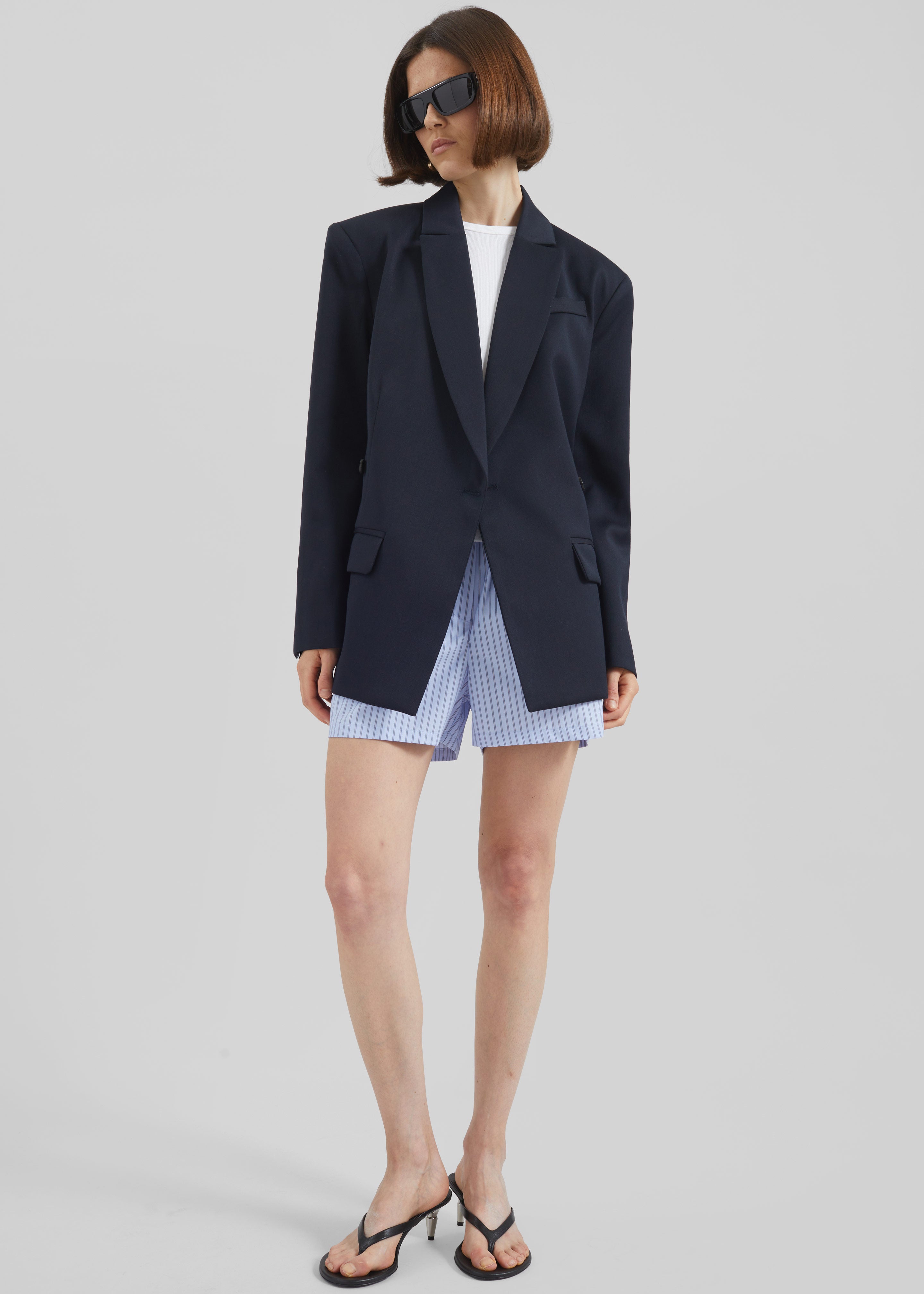 Calvay Crossover Blazer - Dark Navy - 1