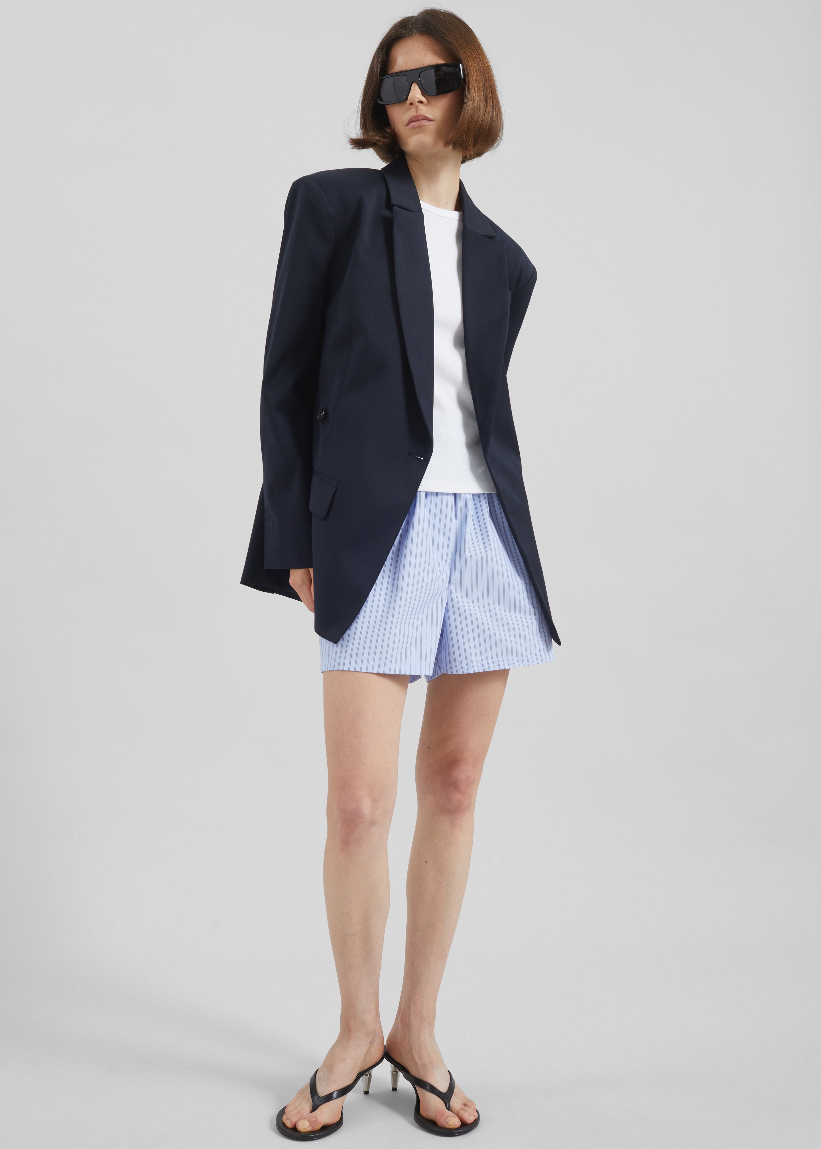 Calvay Crossover Blazer - Dark Navy - 7