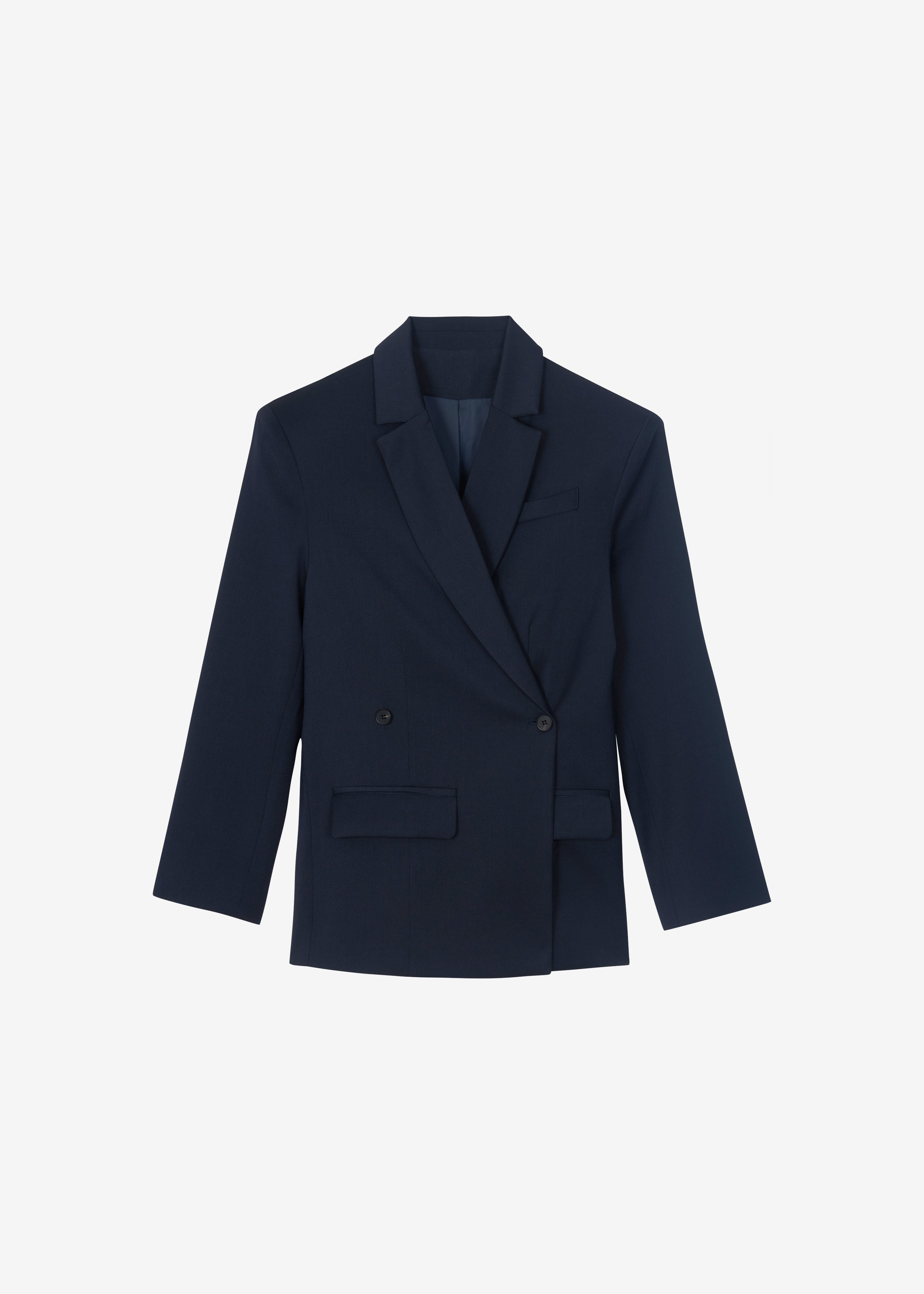 Calvay Crossover Blazer - Dark Navy - 9