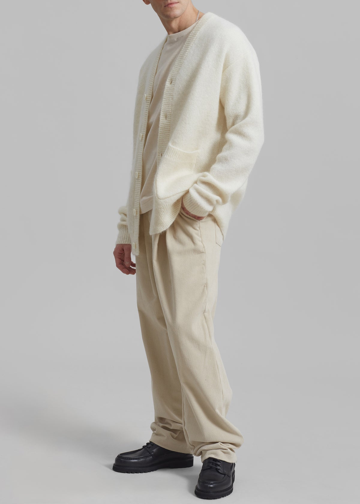 Camden Corduroy Pants - Cream - 4