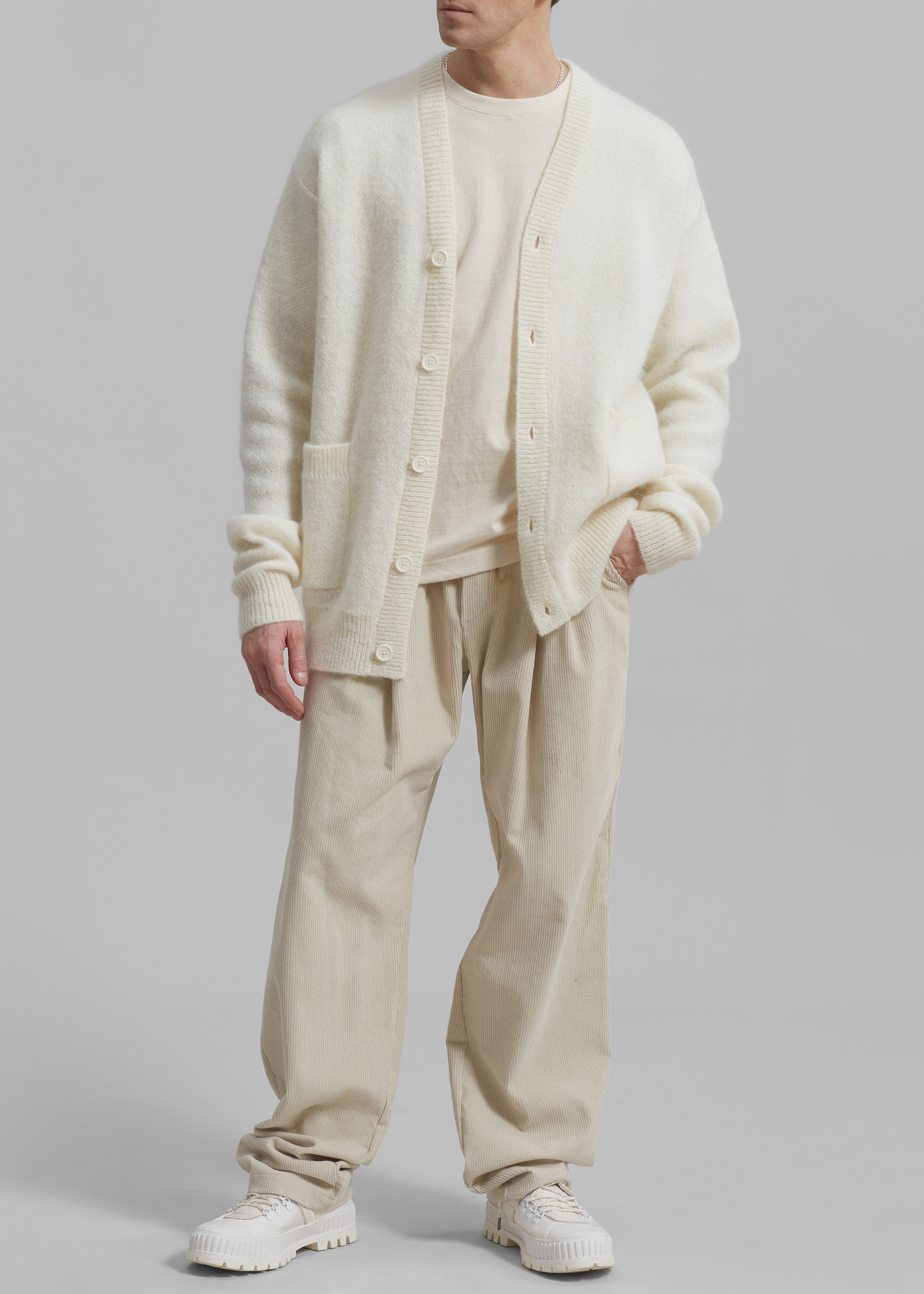 Camden Corduroy Pants - Cream - 2