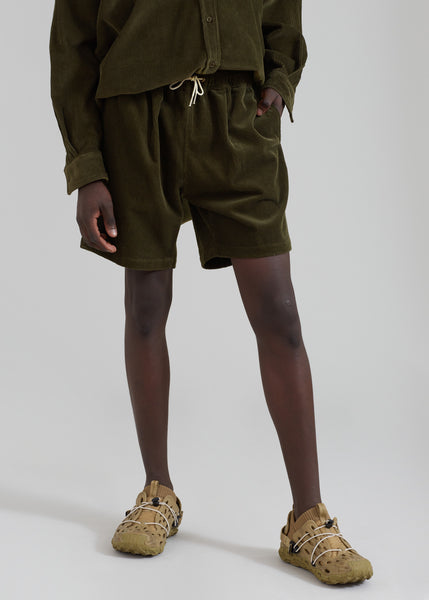 Camden Corduroy Shorts - Olive