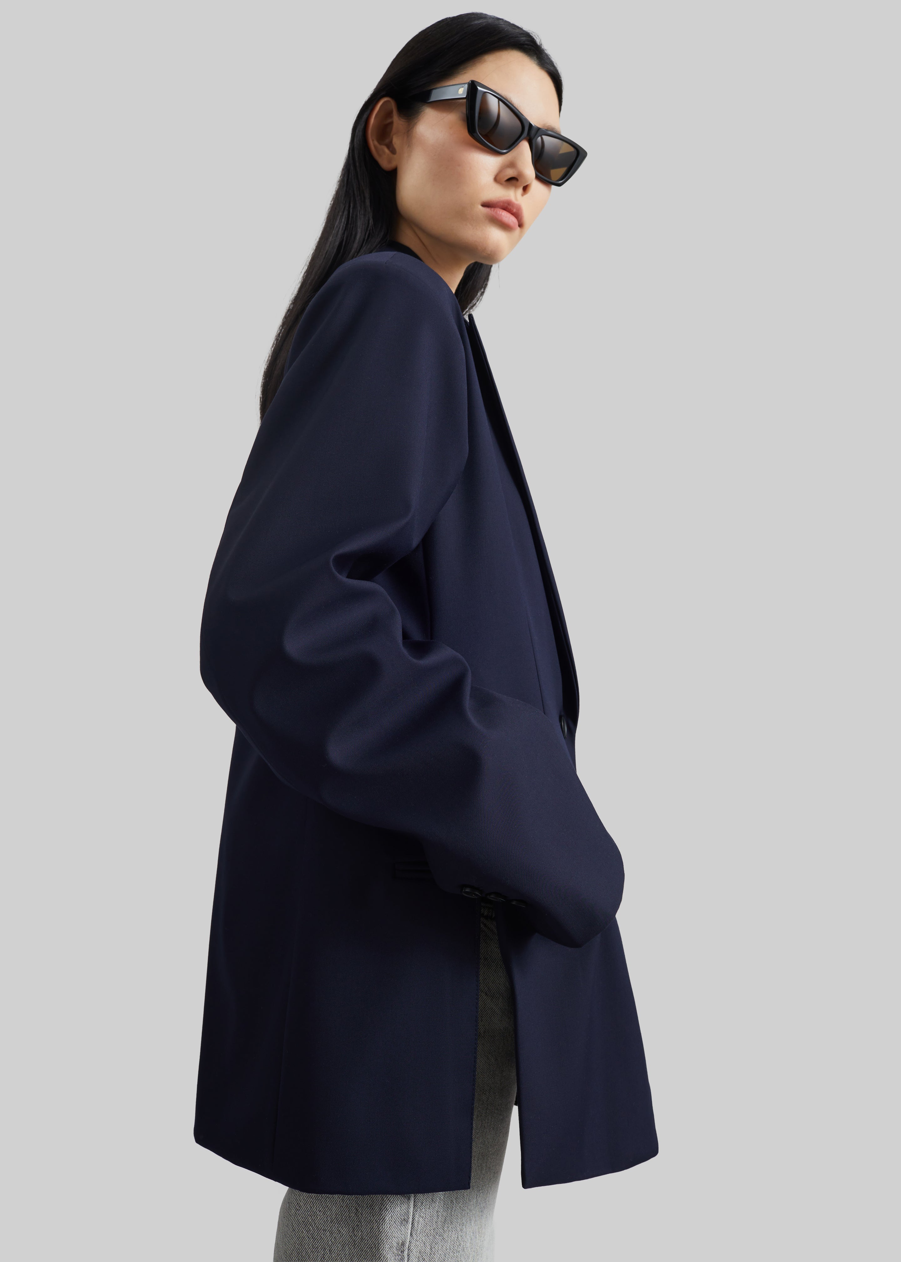 Canmore Double Vent Blazer - Navy - 7