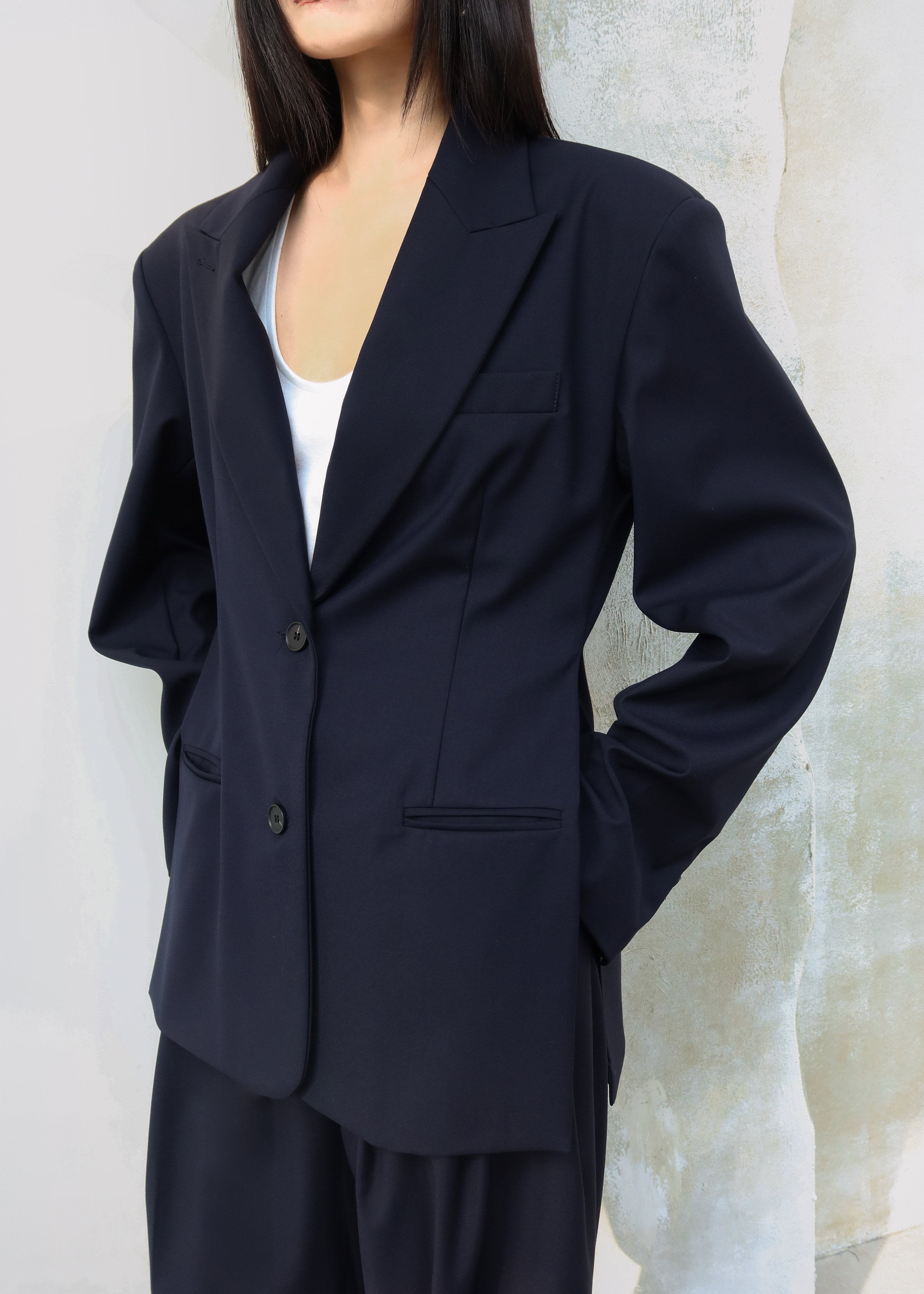Canmore Double Vent Blazer - Navy - 9