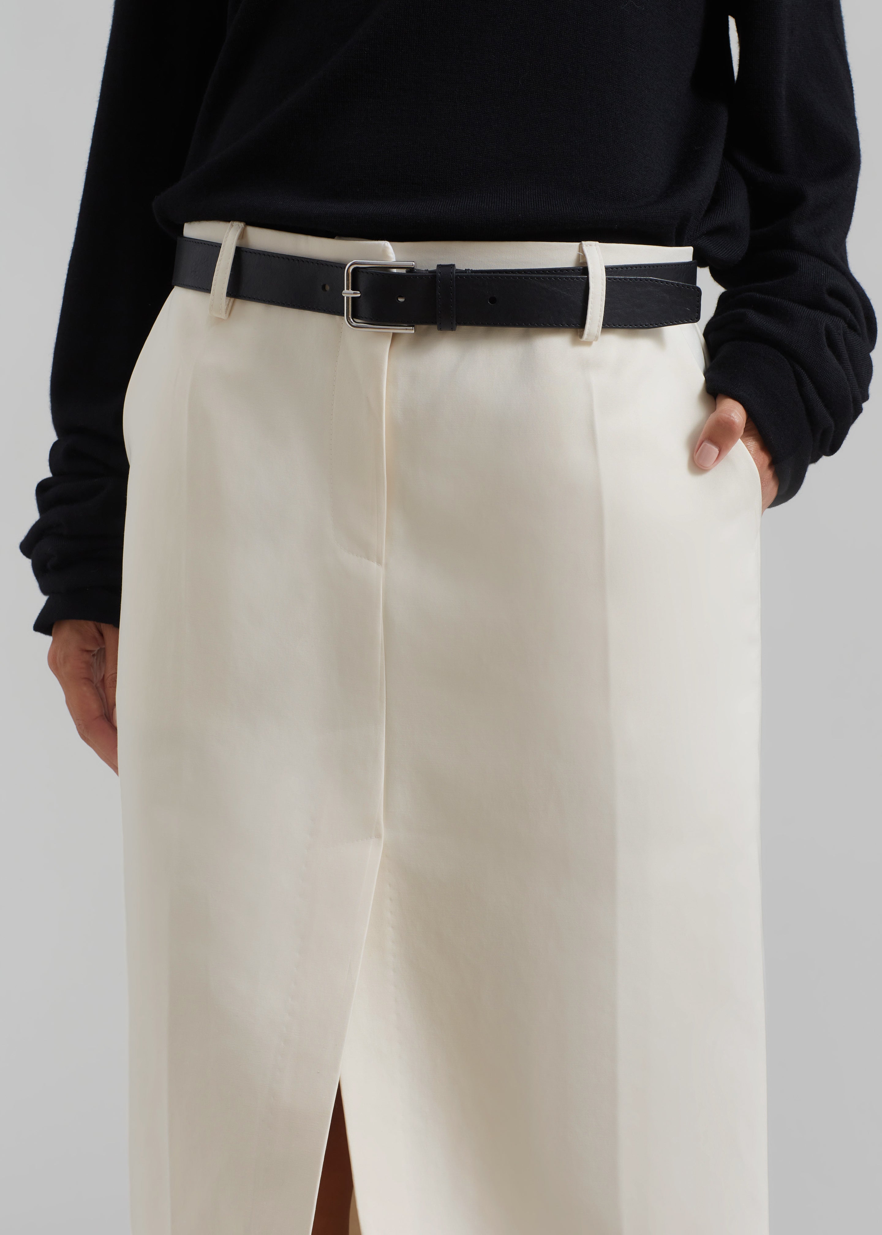Carley Long Skirt - Cream - 4