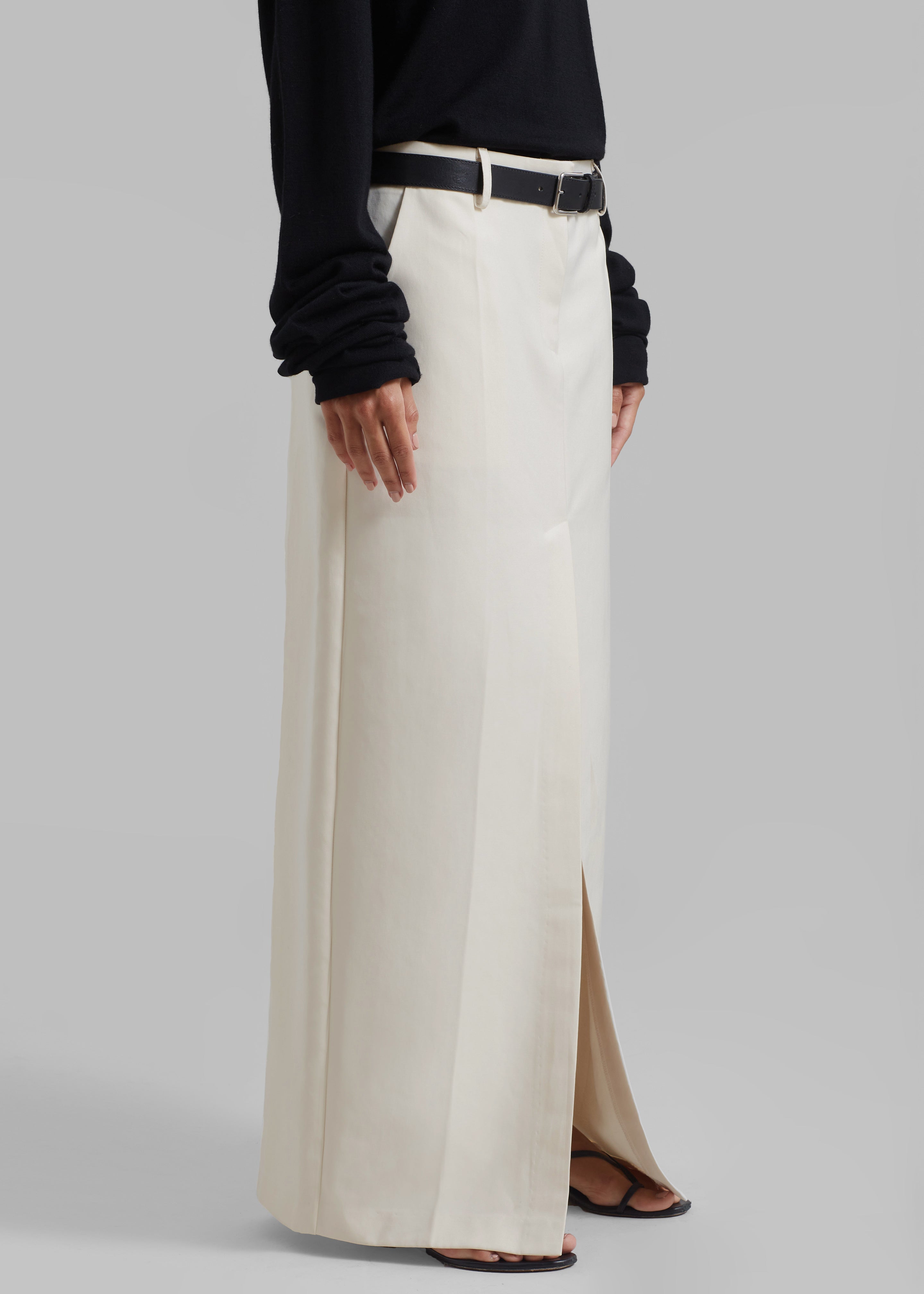 Carley Long Skirt - Cream - 8