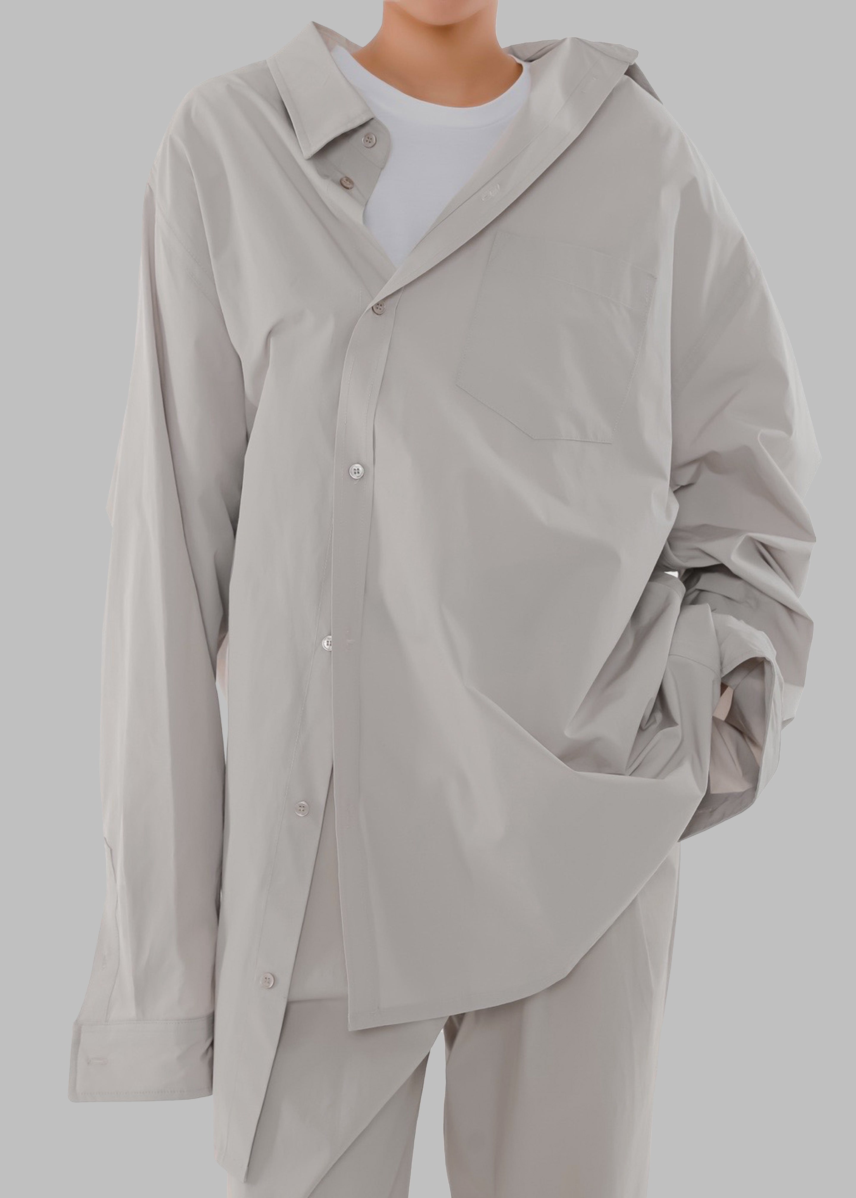 Carly Wide Shirt - Taupe - 9