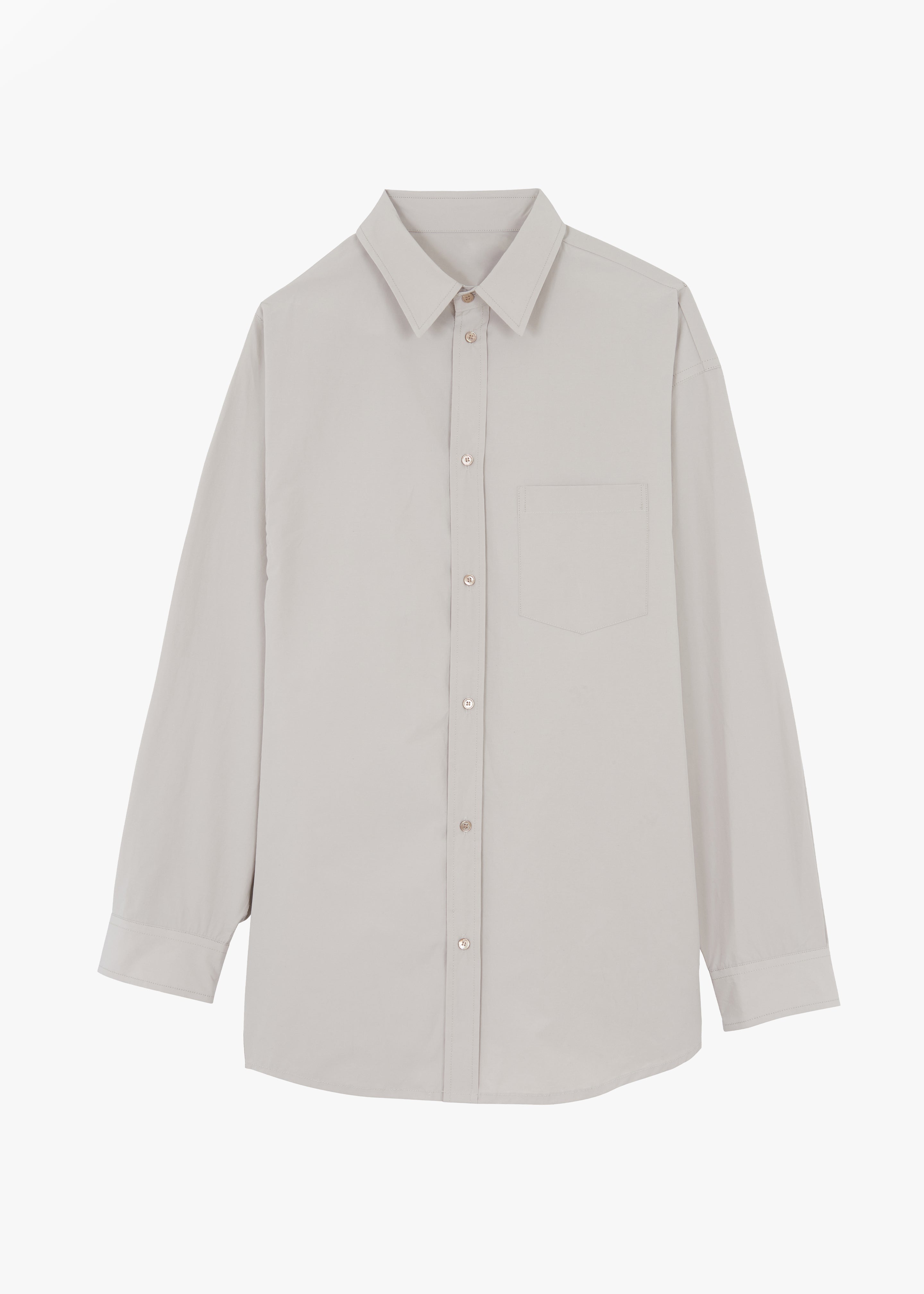 Carly Wide Shirt - Taupe - 11