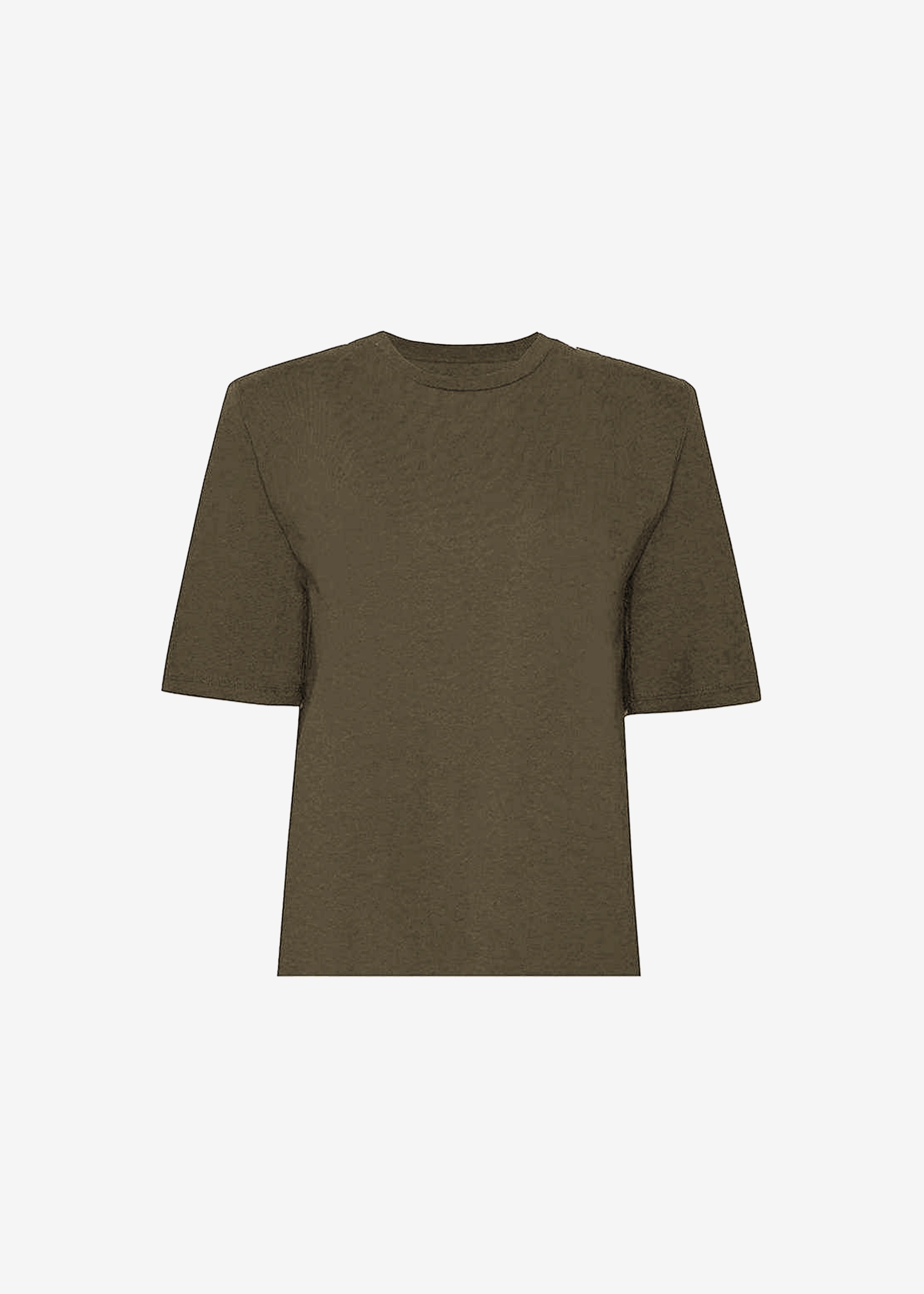 Carrington Padded Shoulder Tee - Olive - 7