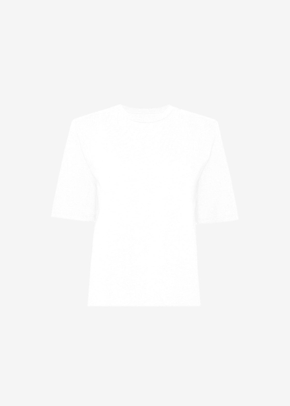 Carrington Padded Shoulder Tee - White - 10