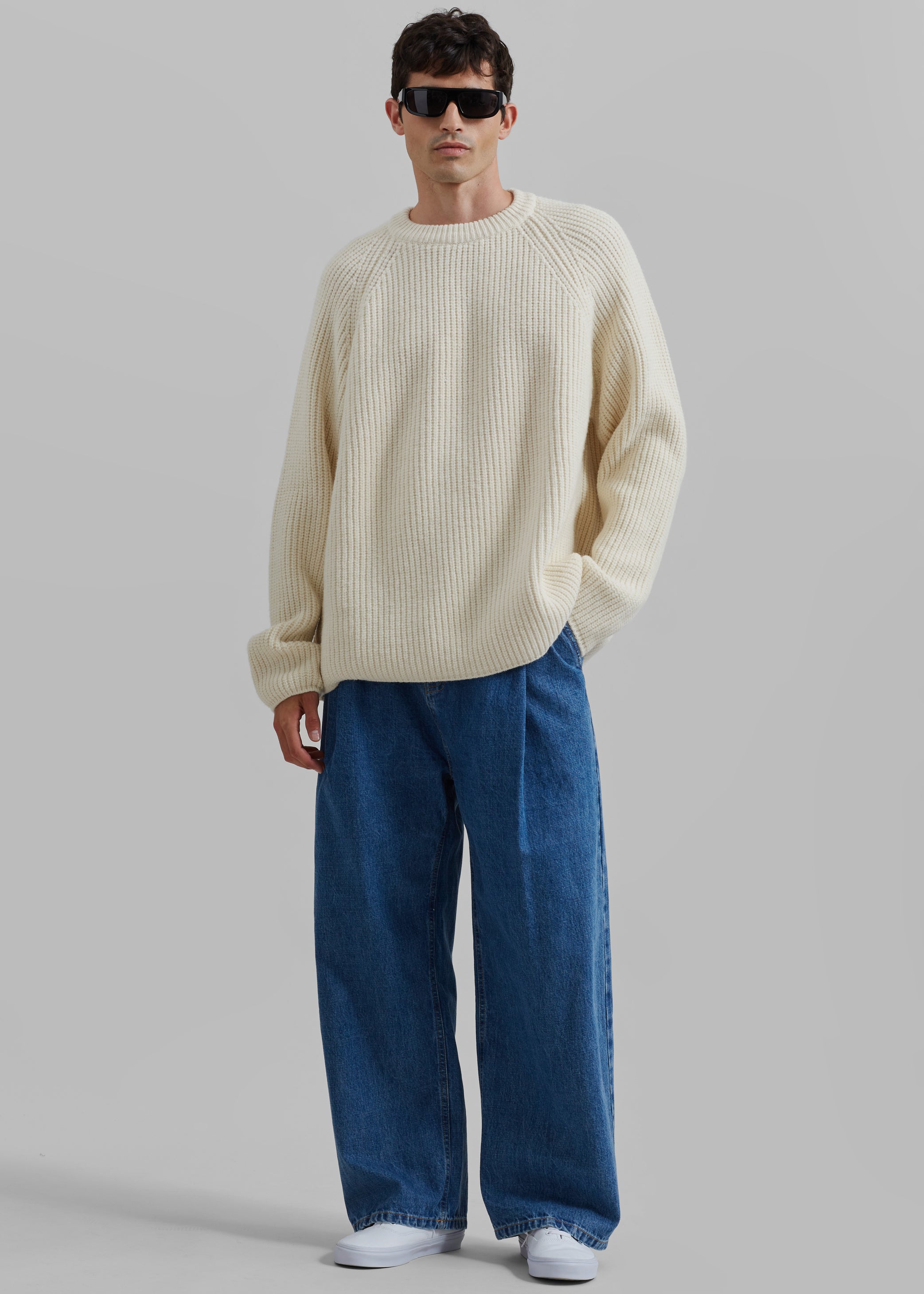 Shop the look image for Carter Crew Neck Sweater - Beige
