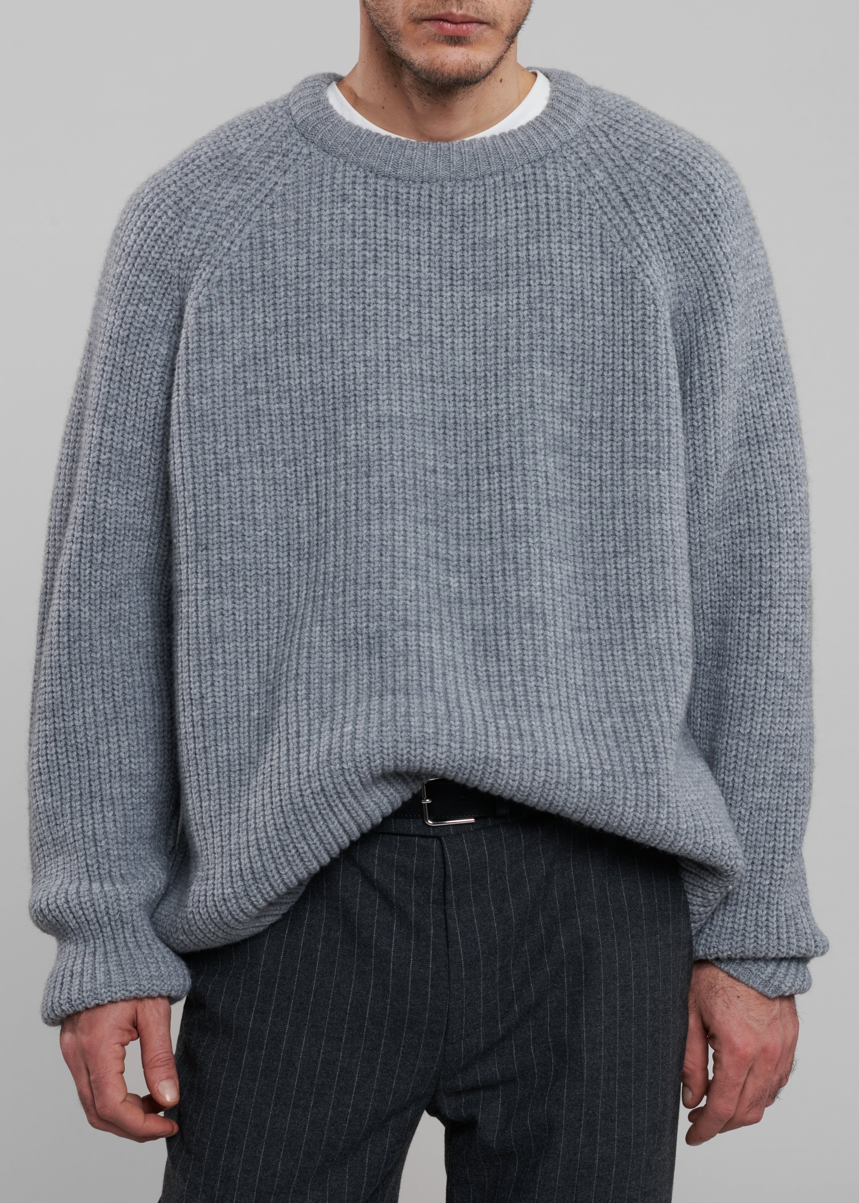 Carter Crew Neck Sweater - Grey - 4