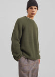 Carter Crew Neck Sweater - Olive